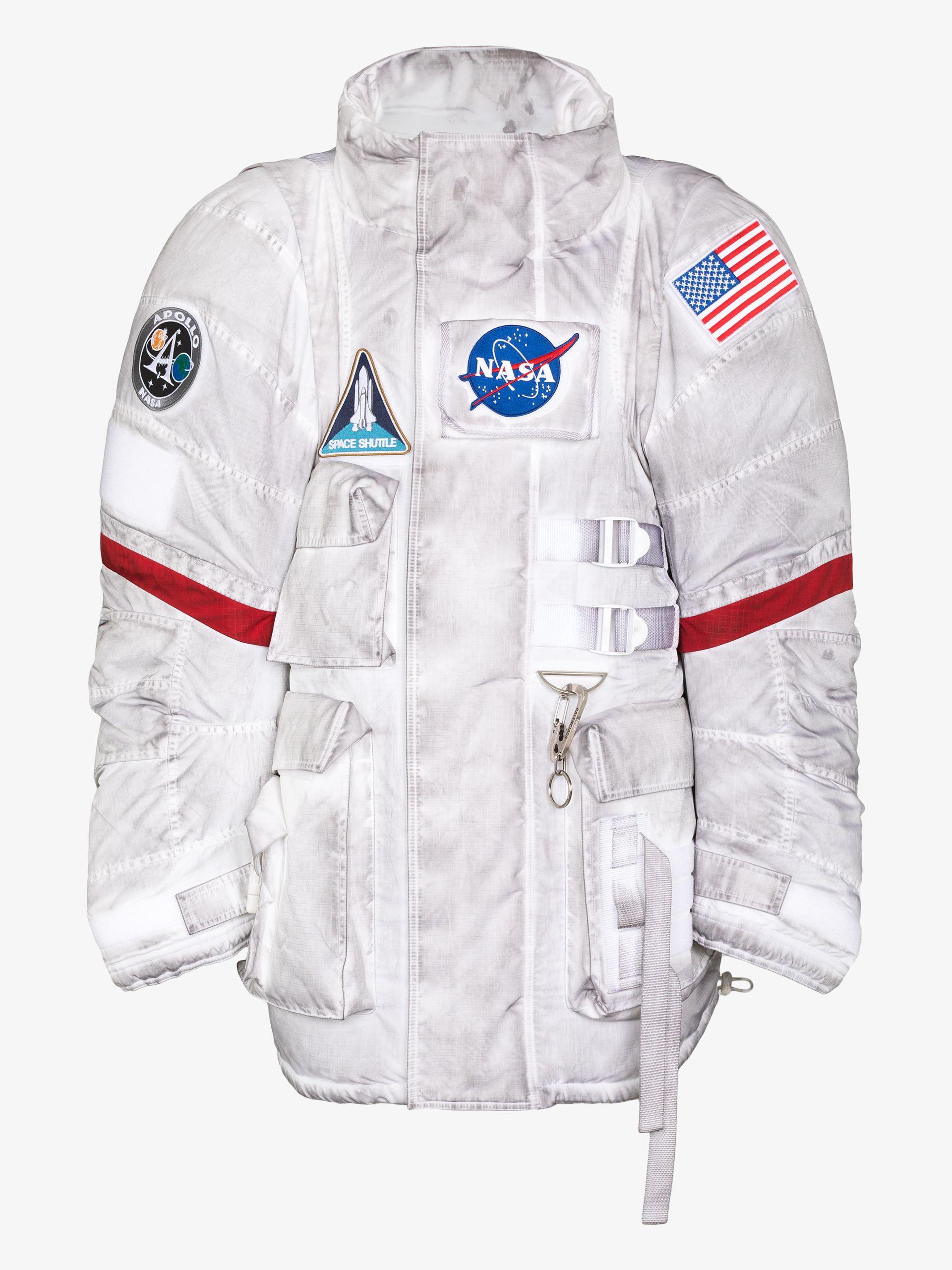 Balenciaga Nasa Space Parka Coat in White for Men | Lyst