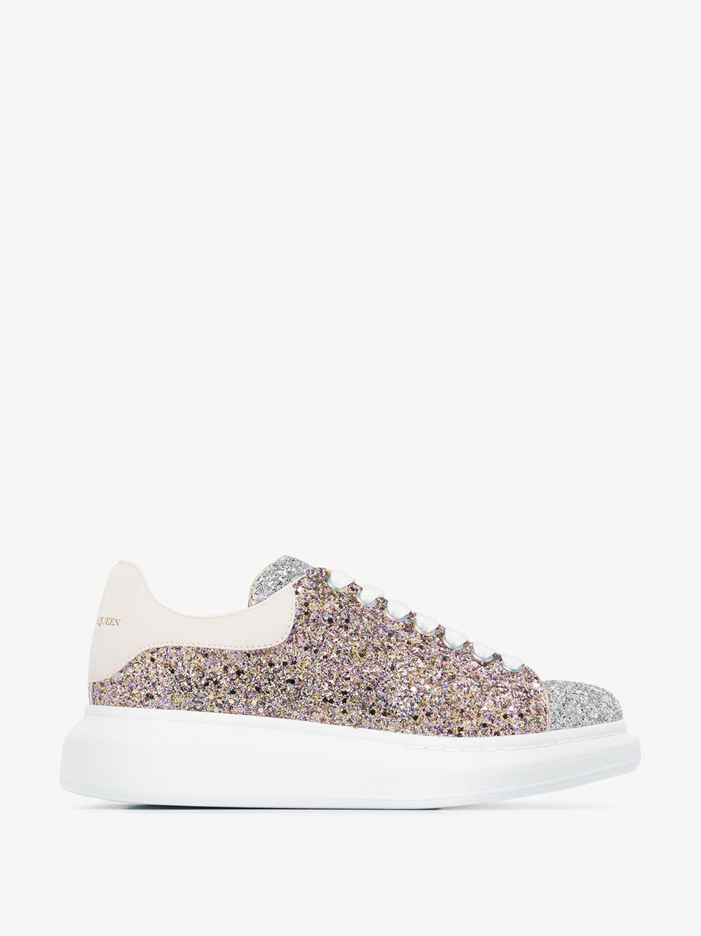 alexander mcqueen sneakers pink glitter