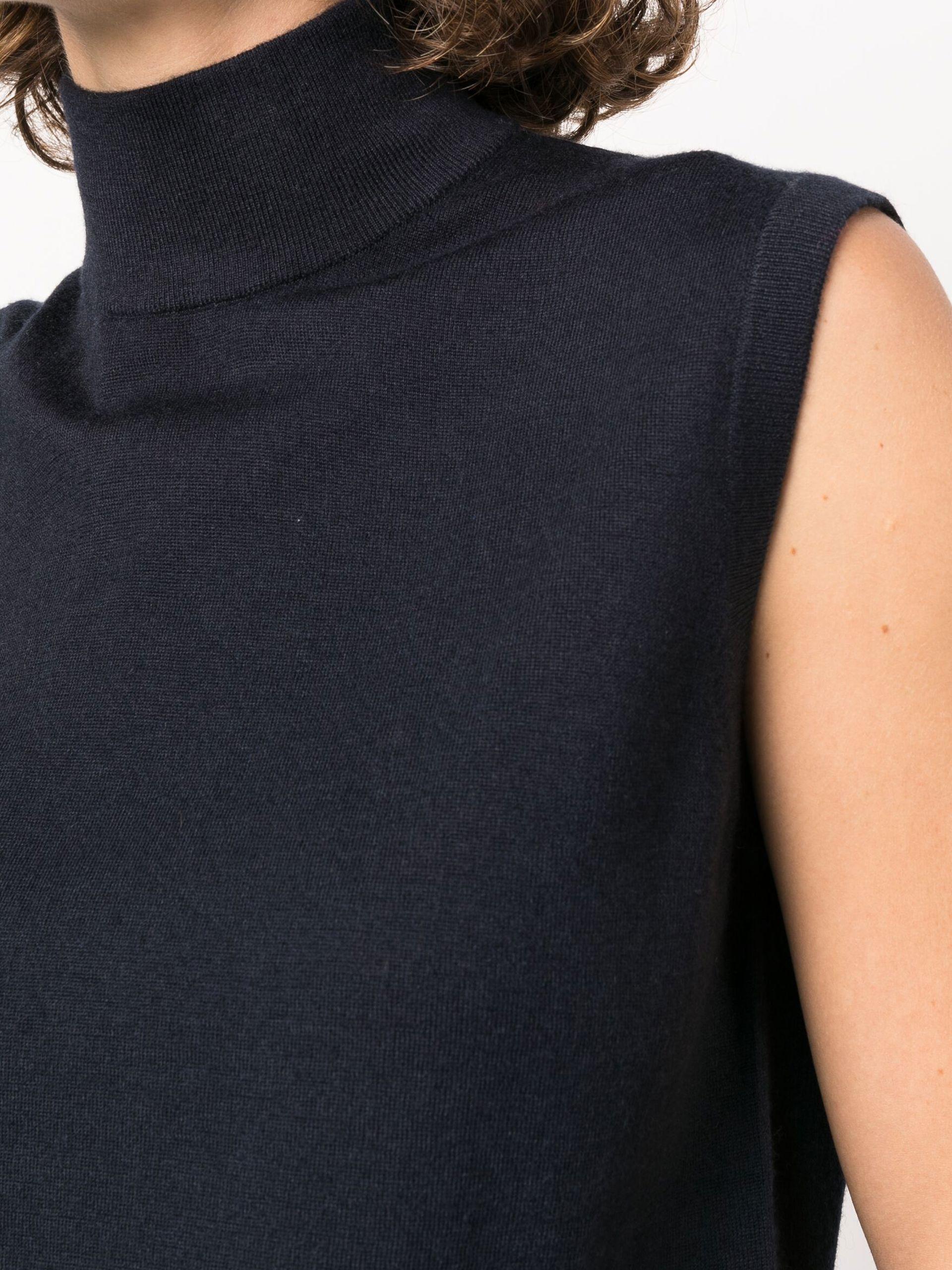 Blue Cynthia Cashmere Sweater Vest 