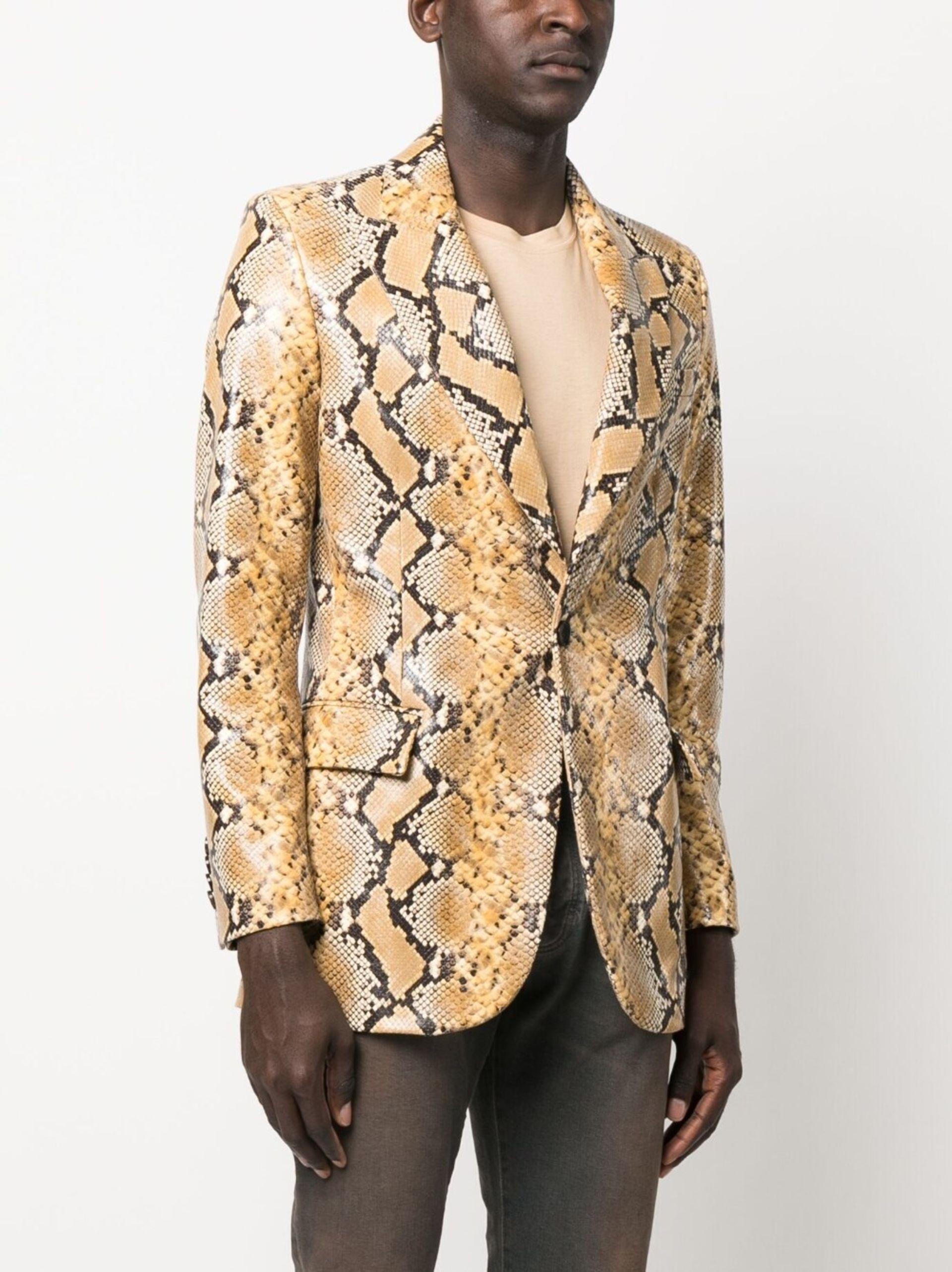 Mens snake print jacket best sale