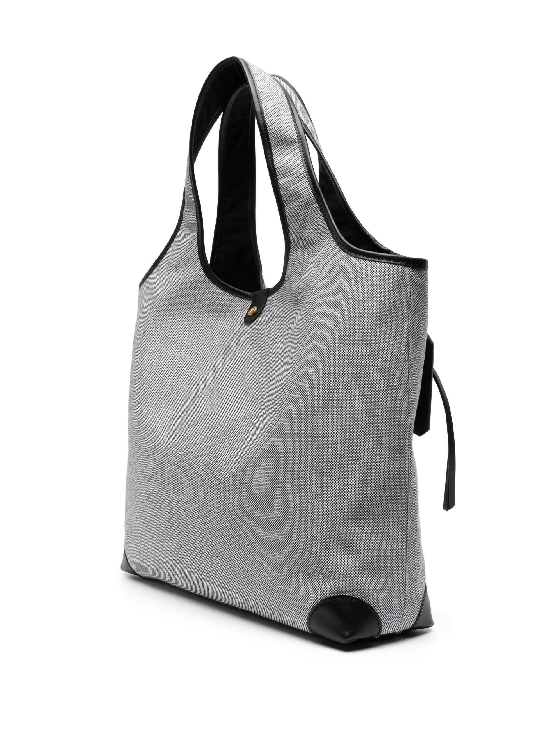 Balmain B-Army Canvas Tote Bag in Gray | Lyst