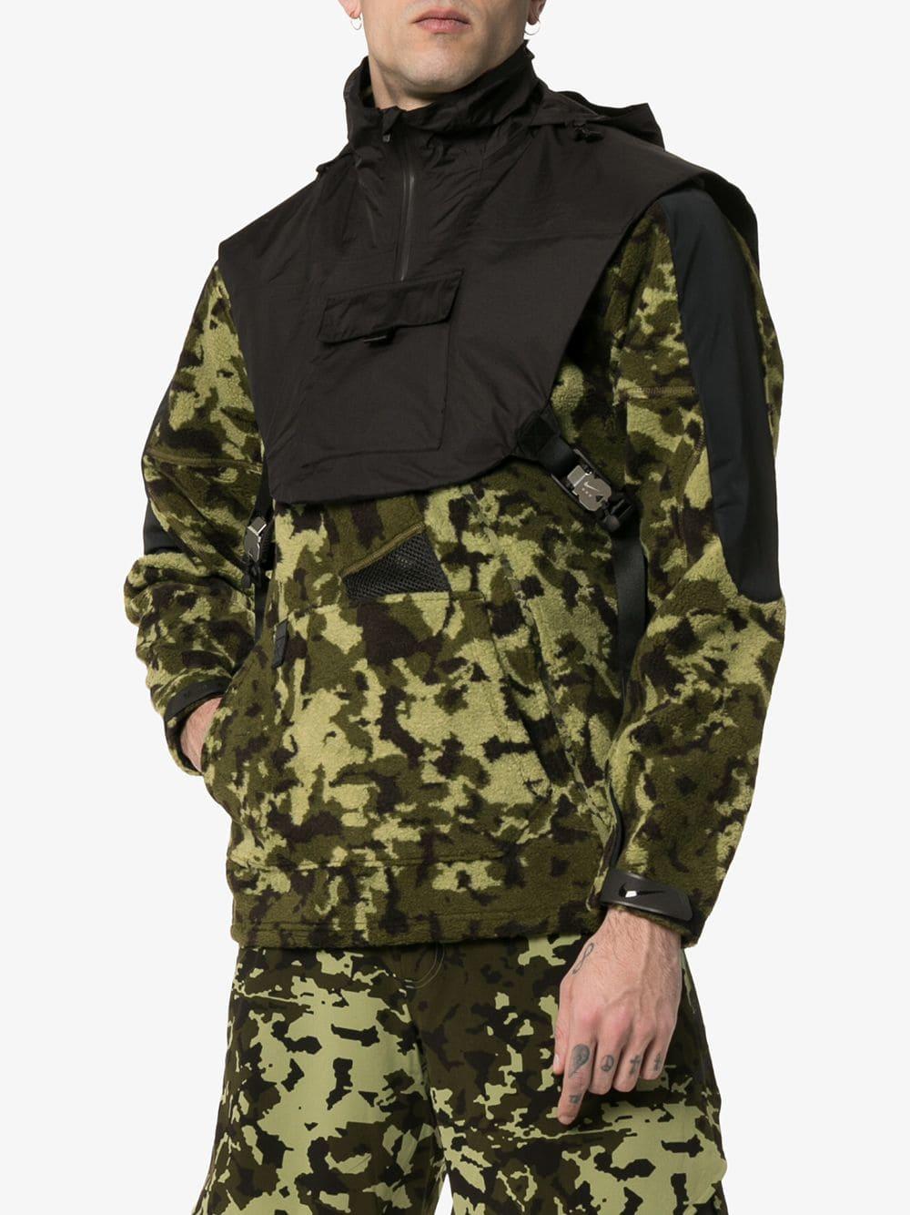 Nike Alyx Mmw Two-part Hooded Fleece Jacket in Green for Men | Lyst