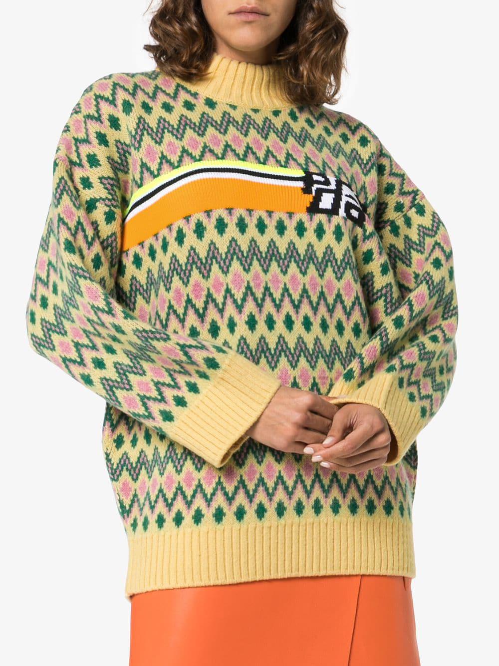 prada jacquard sweater