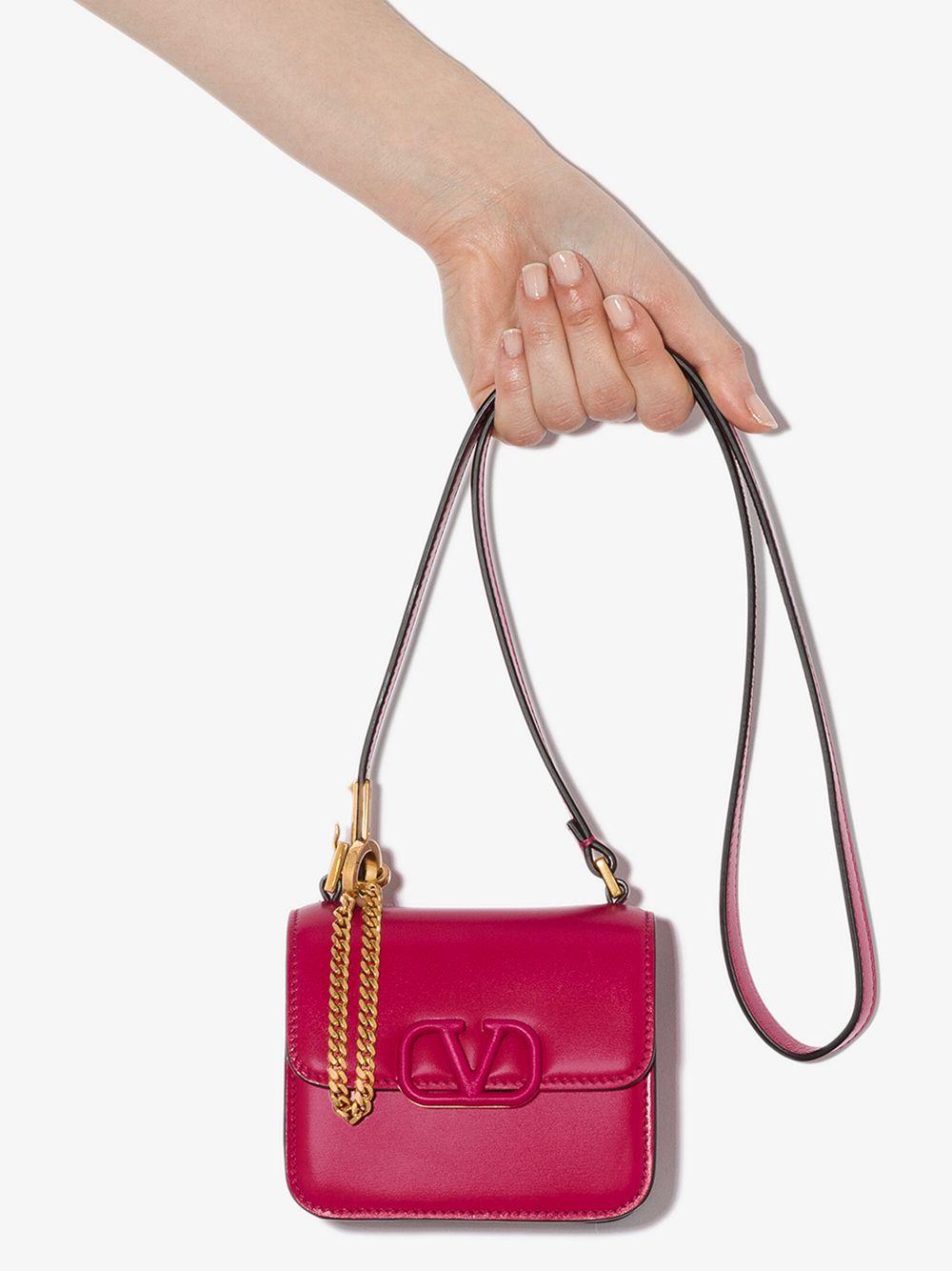 valentino garavani vsling leather shoulder bolsa