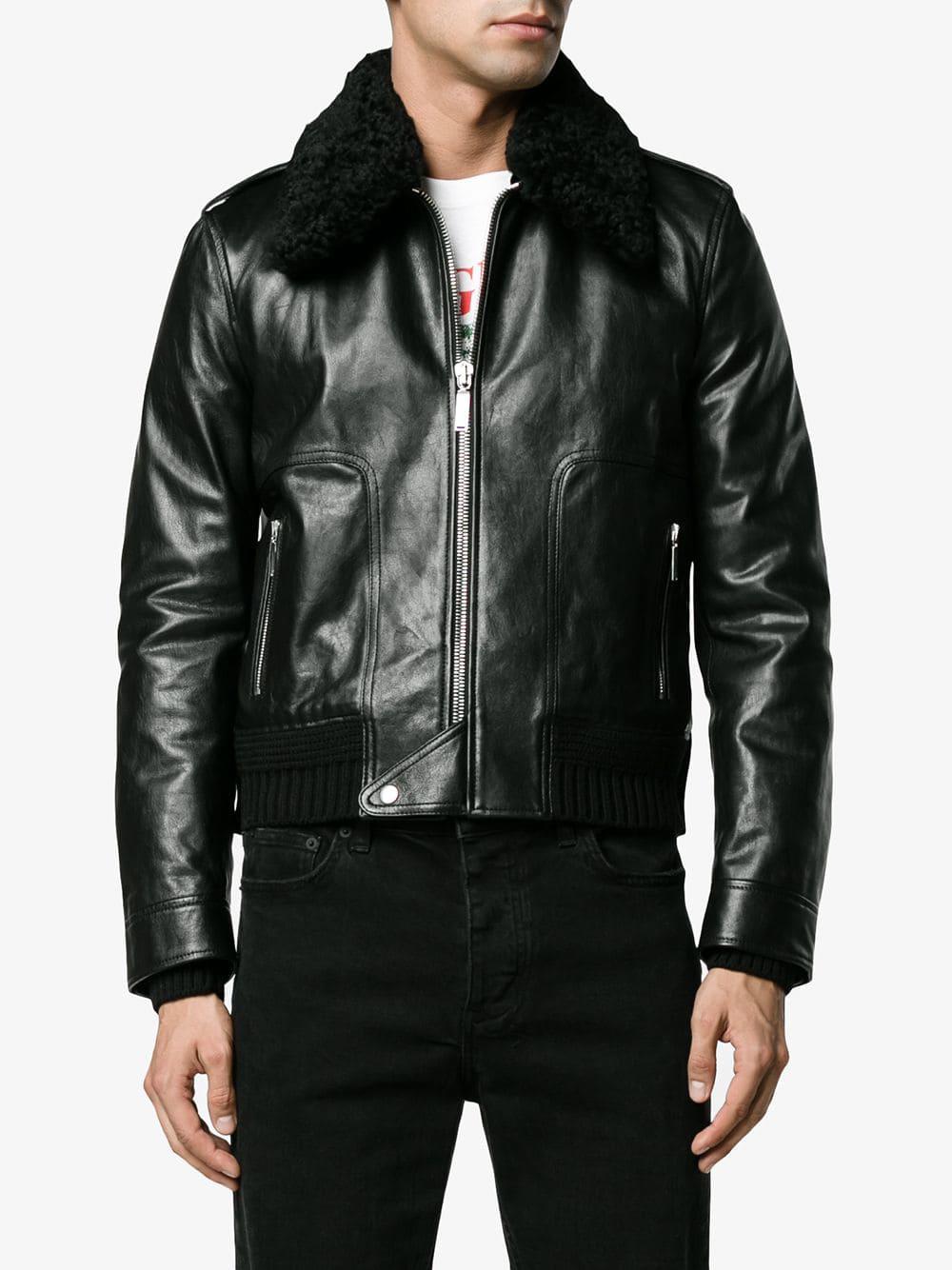 saint laurent flight jacket
