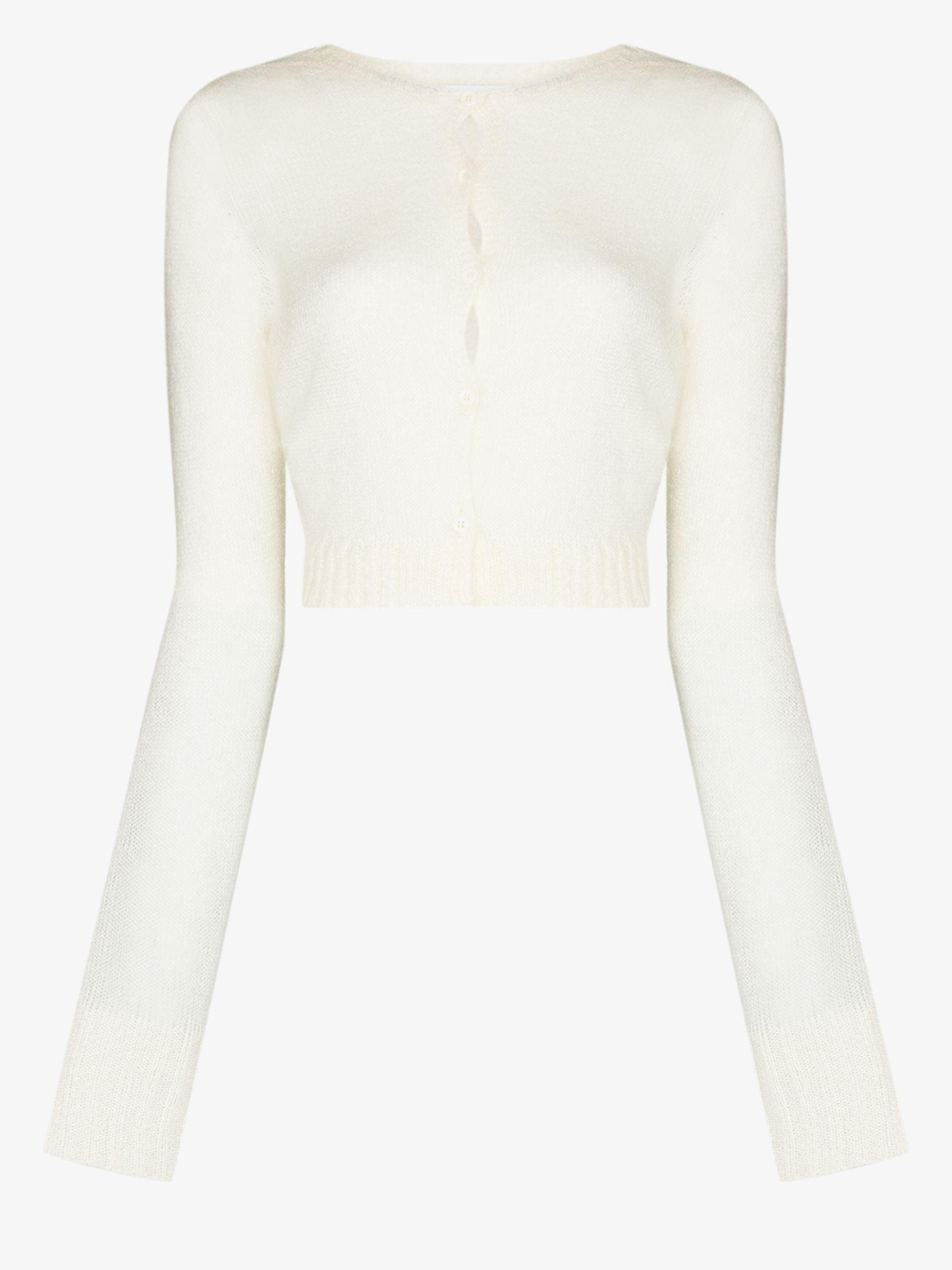 mohair ribbed cardigan