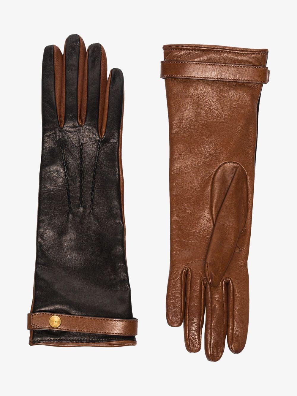 burberry gloves brown