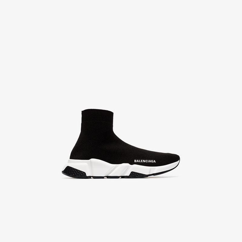 balenciaga men's toe knit high top sneakers