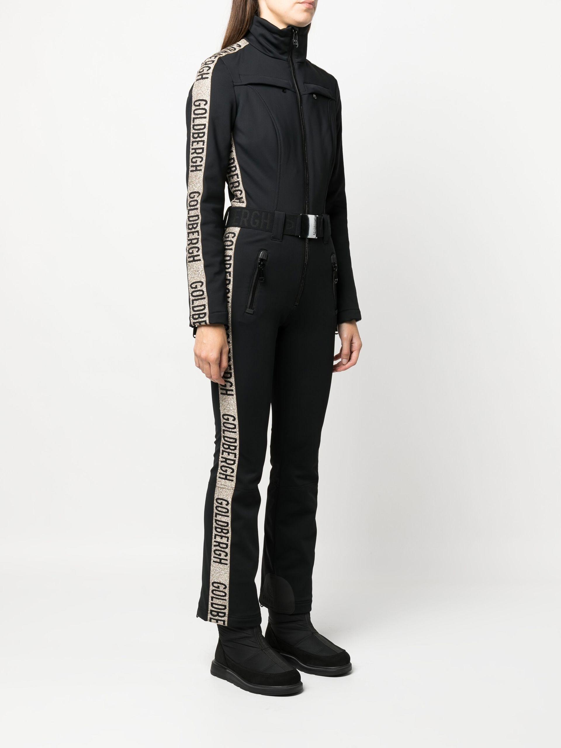 Tether Penelope mat Goldbergh Premium Belted Ski Suit in Black | Lyst
