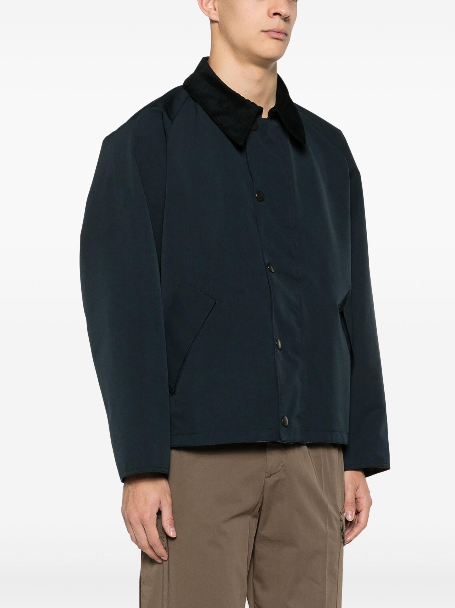 Barbour Transporter Reversible Shirt Jacket in Blue for Men Barbour Transporter Reversible Shirt Jacket in Blue for Men