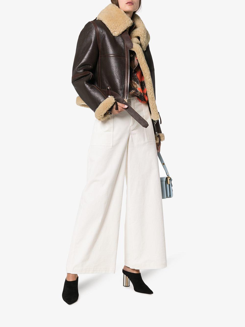 Acne studios midsize shearling deals jacket