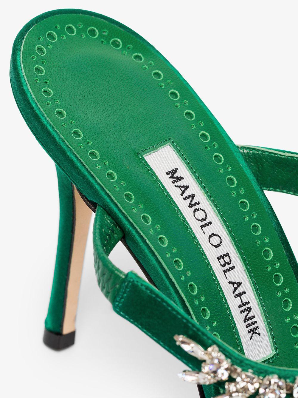 manolo blahnik lurum green