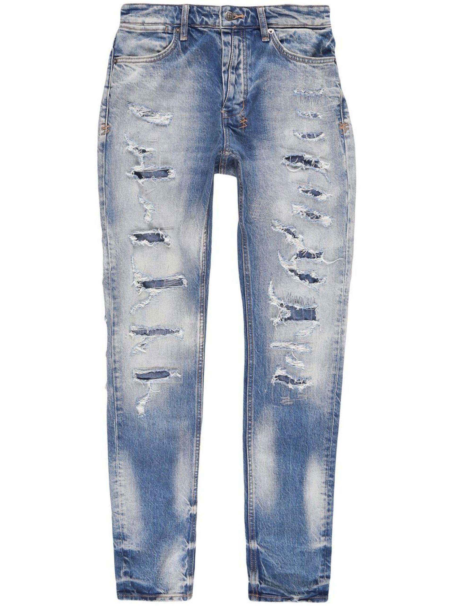 interview Eerlijk Zweet Ksubi Ripped Slim Fit Jeans - Men's - Spandex/elastane/cotton in Blue for  Men | Lyst