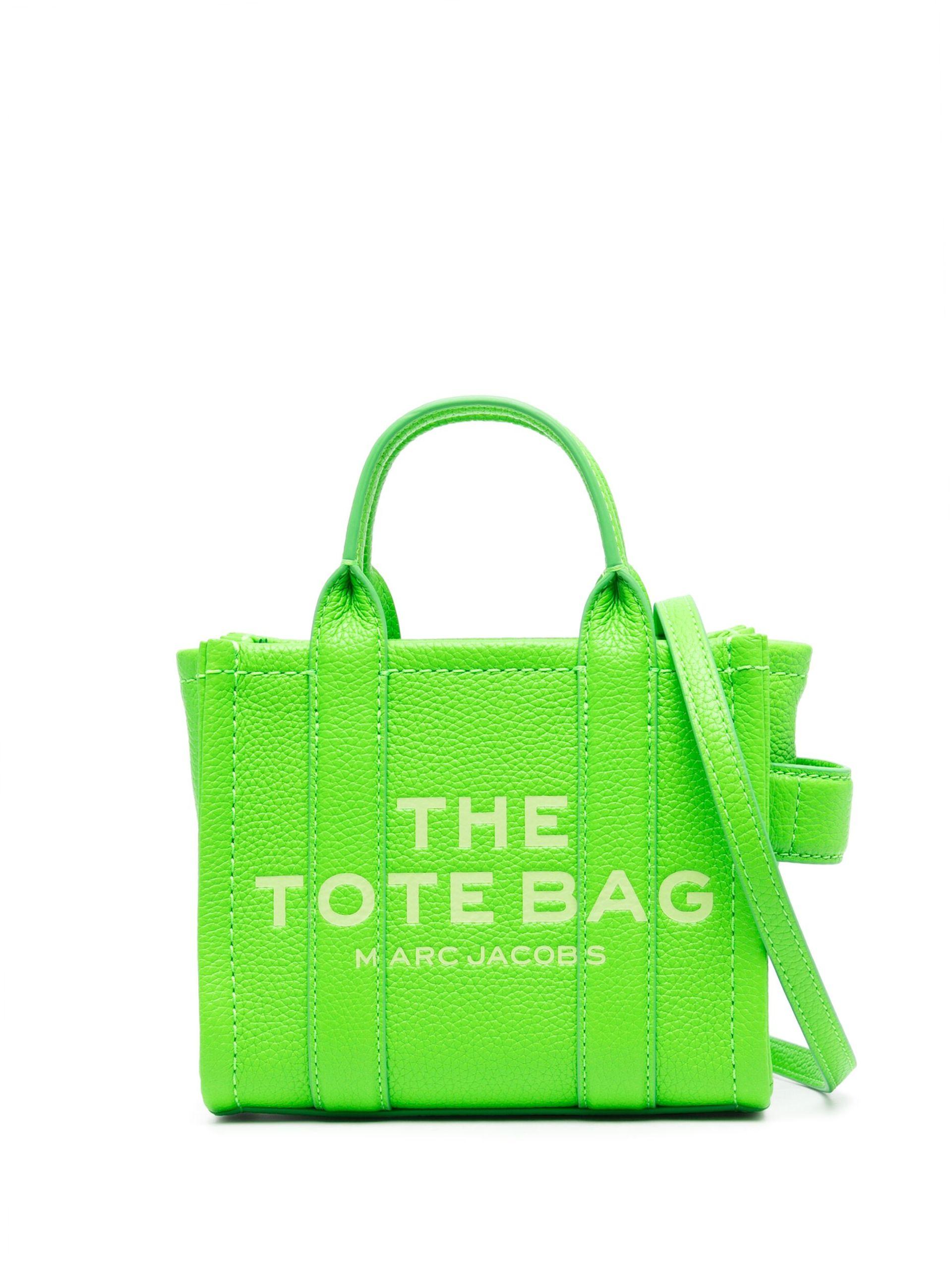 Marc Jacobs Green The Micro Leather Tote Bag | Lyst