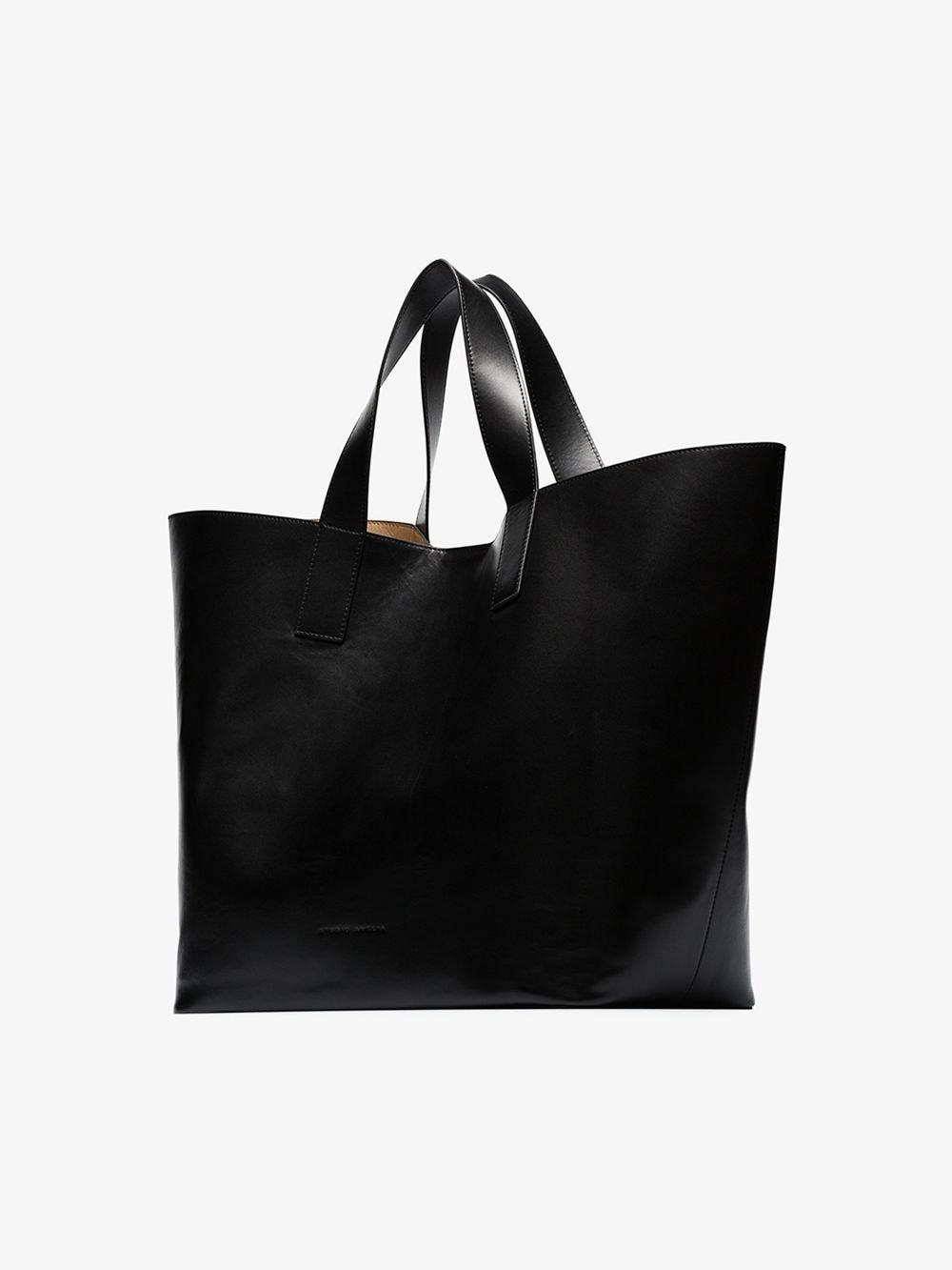 oversized leather tote