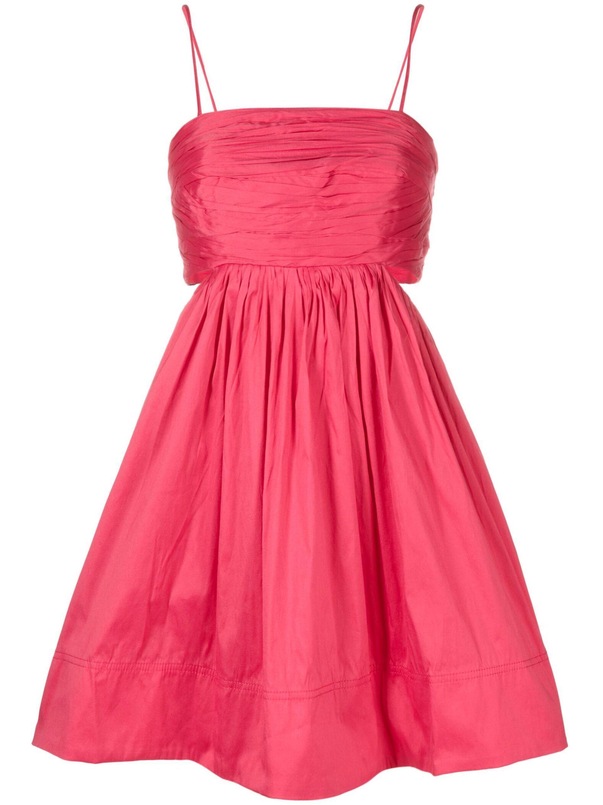 Aje. Liza Flared Dress in Pink | Lyst