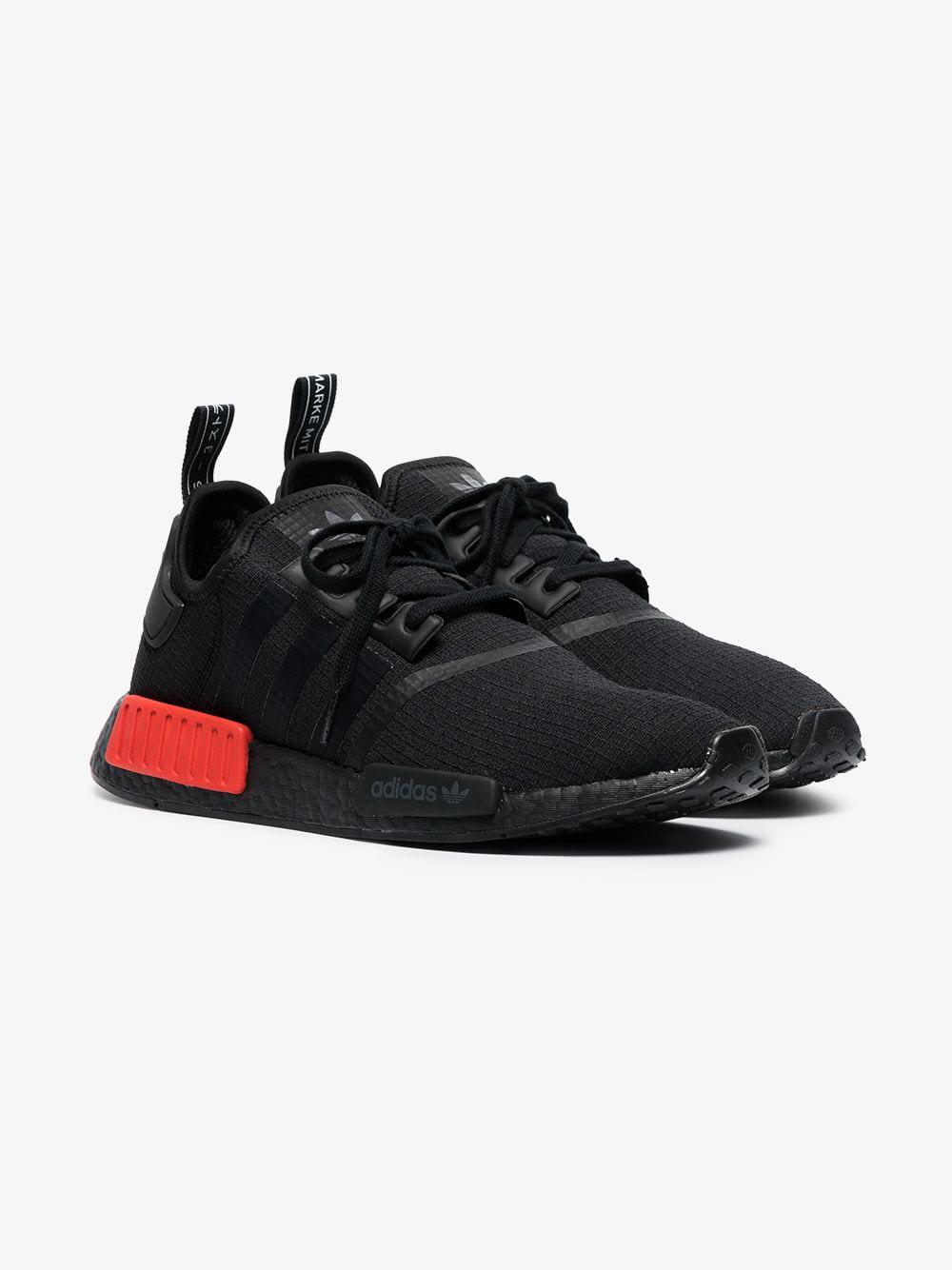 adidas nmd black red mens