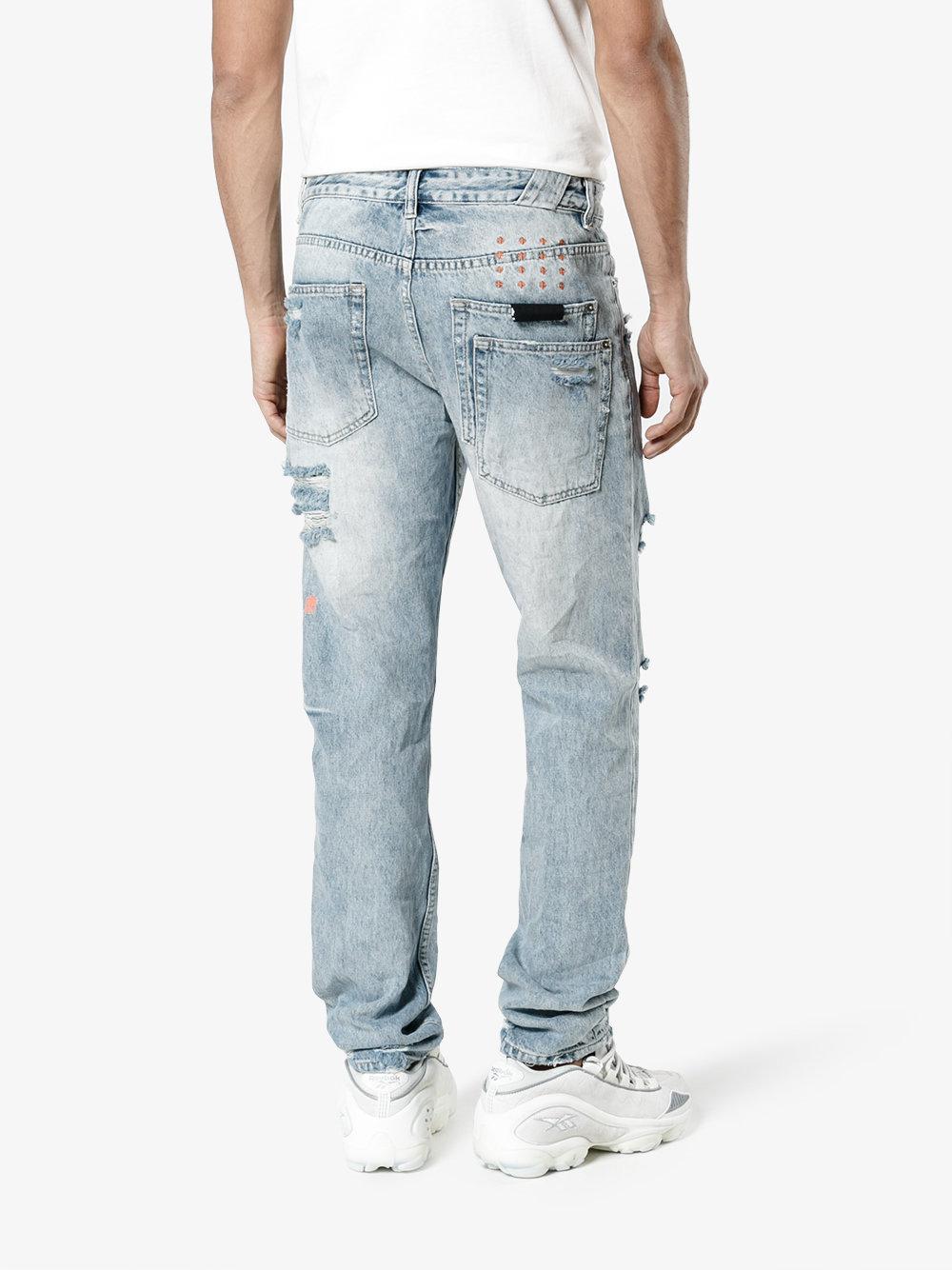Ksubi X Travis Scott Stitched Up Chitch Jeans in Blue for Men | Lyst
