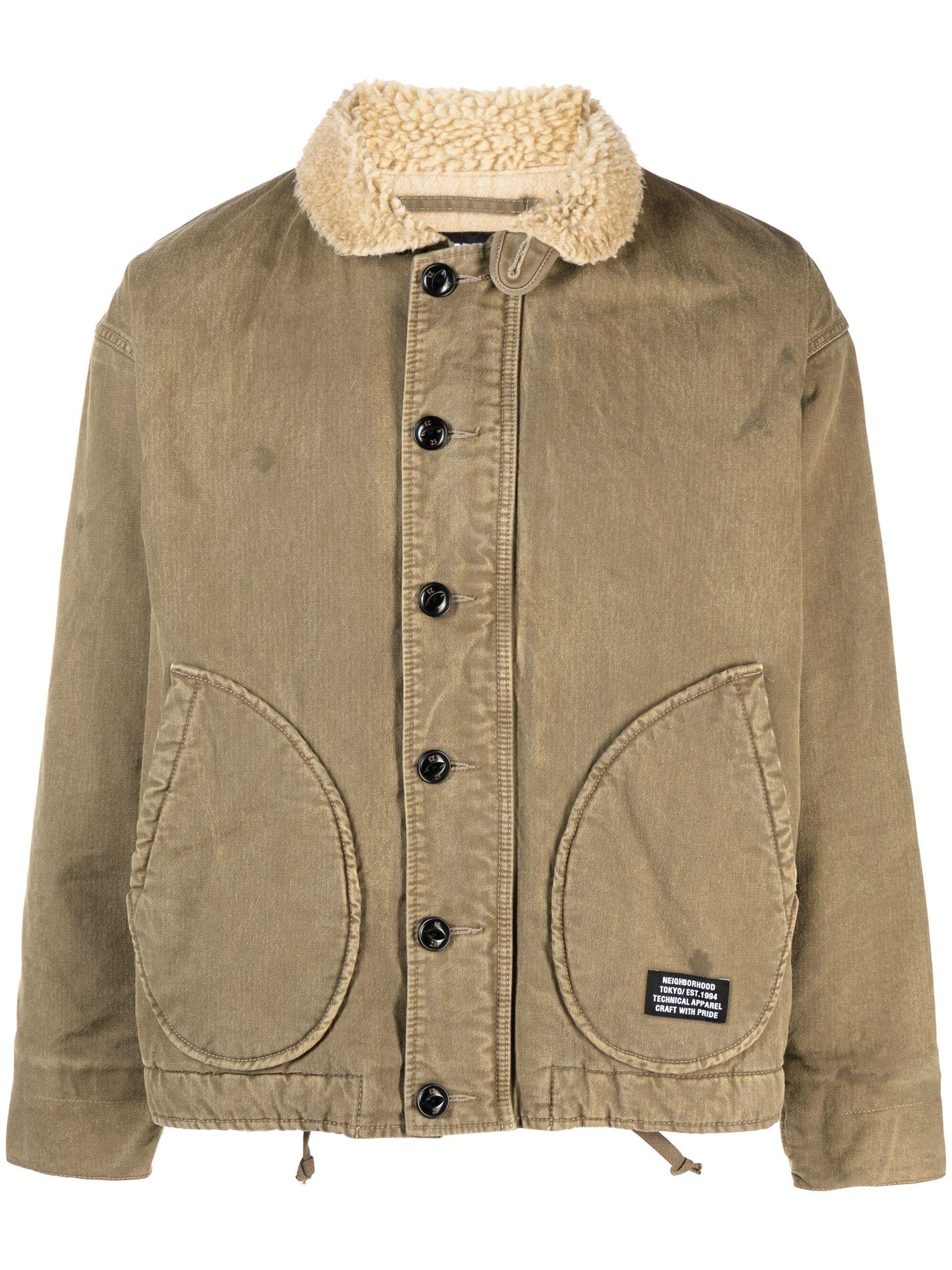 Neighborhood N-1 Deck Cotton Jacket in Green for Men | Lyst
