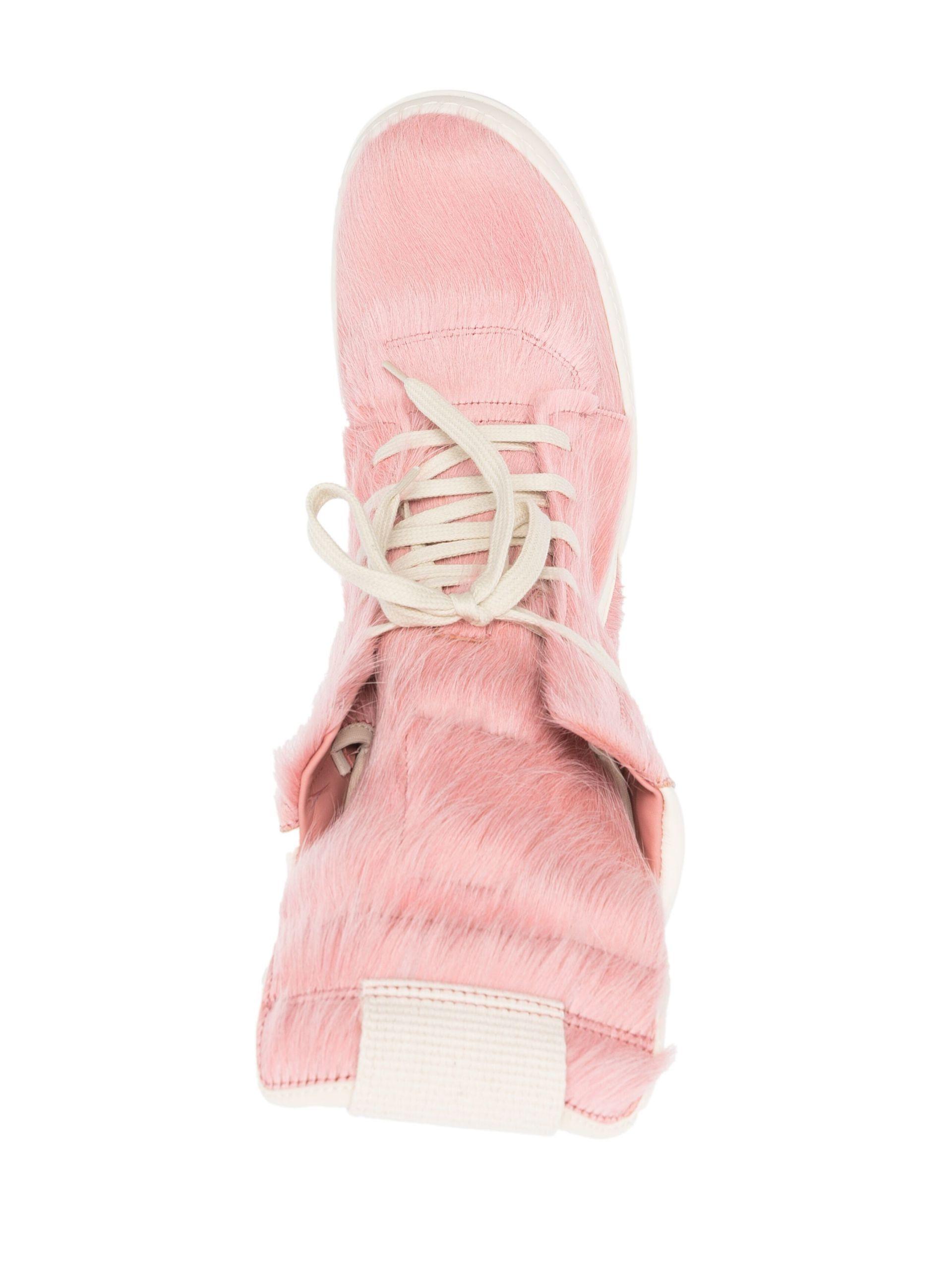 Rick Owens Geobasket Pony Hair High-top 