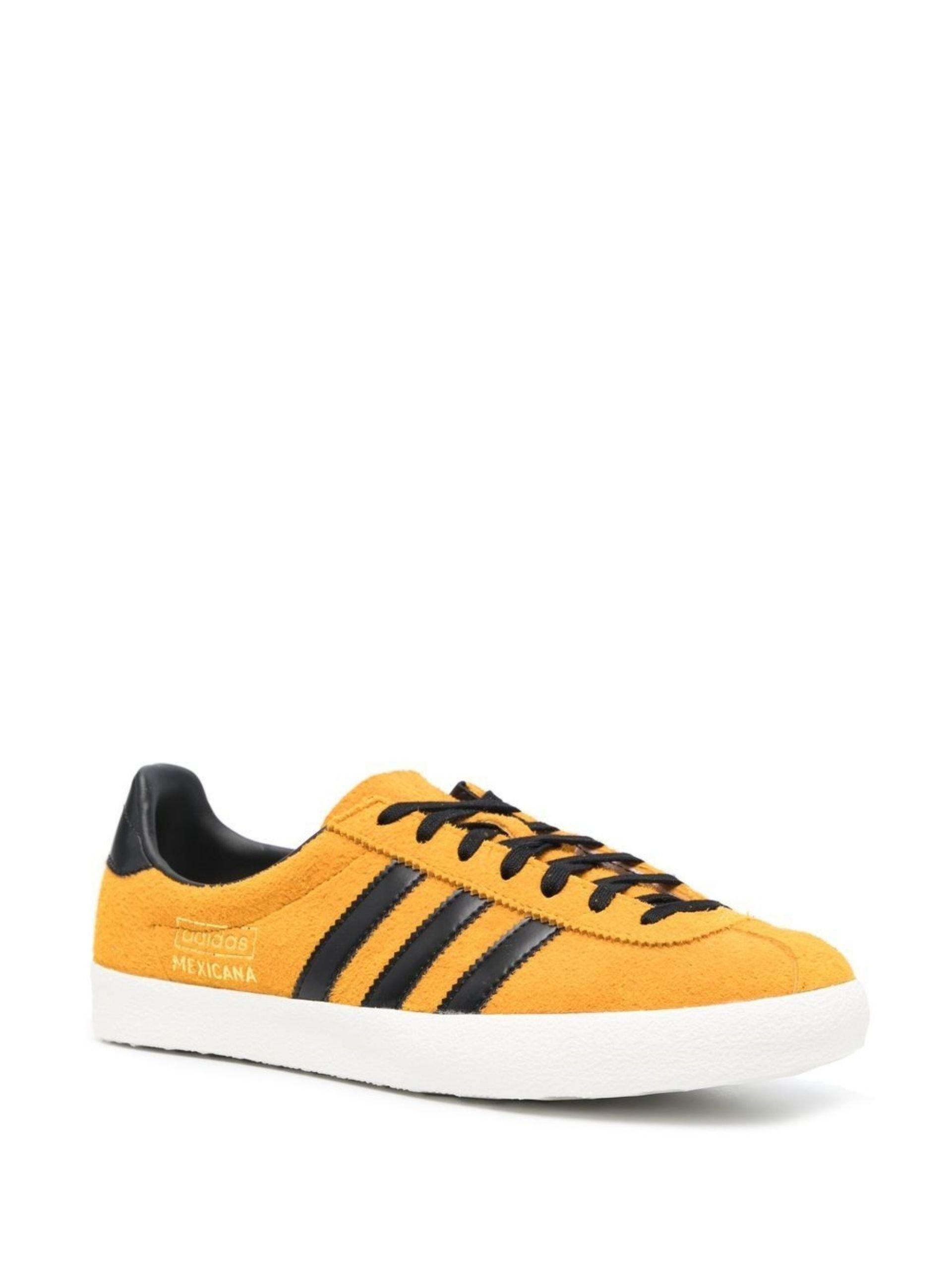 adidas Yellow Mexicana Lace-up Low-top Suede Sneakers - Men's - Calf  Leather/leather/rubber/suede in Orange for Men | Lyst