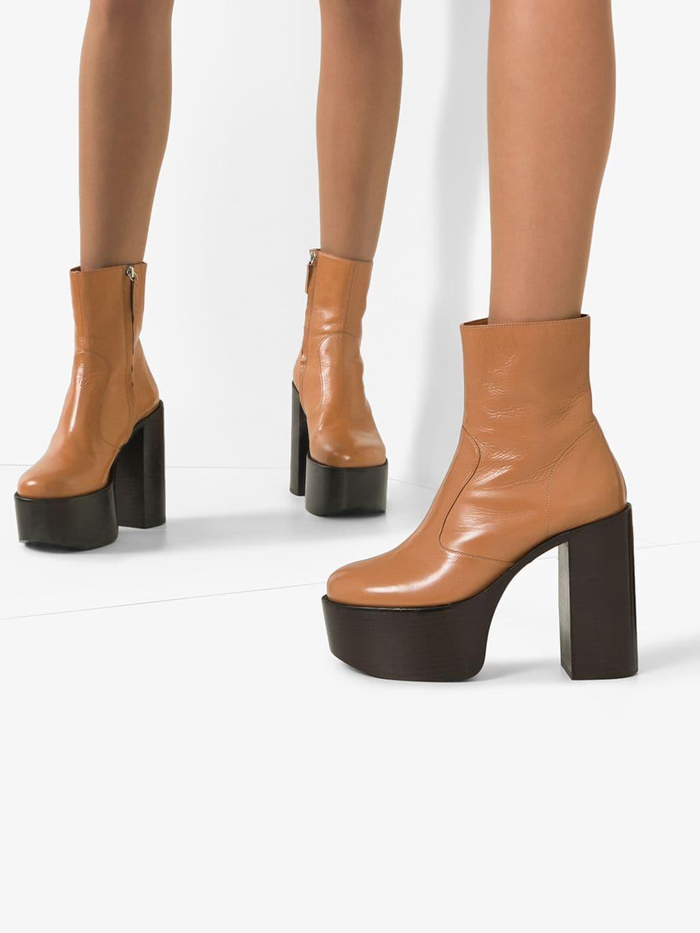 simon miller high raid leather platform boots
