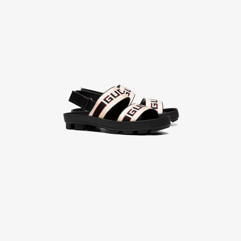gucci stripe sandals