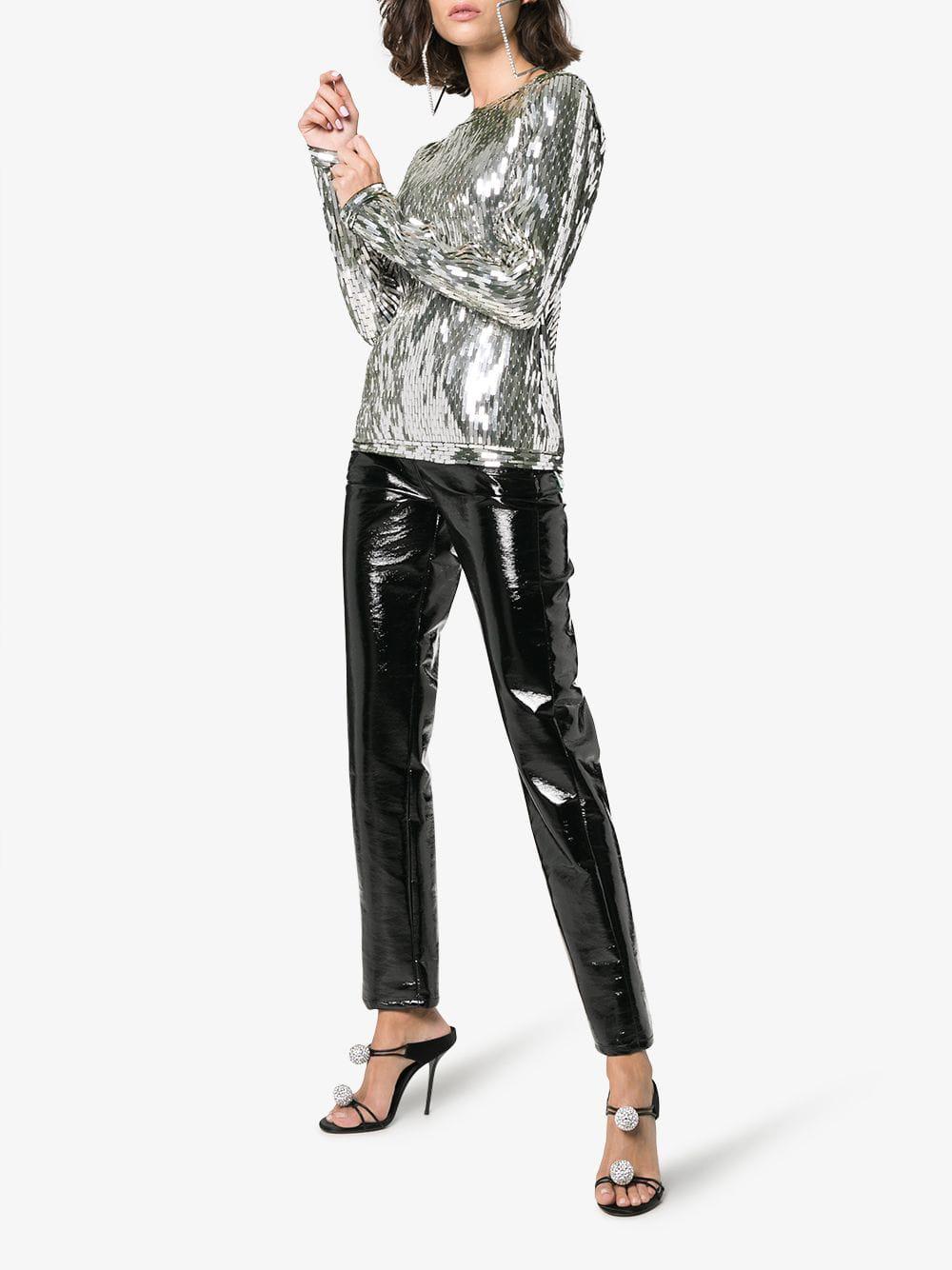off white sequin top