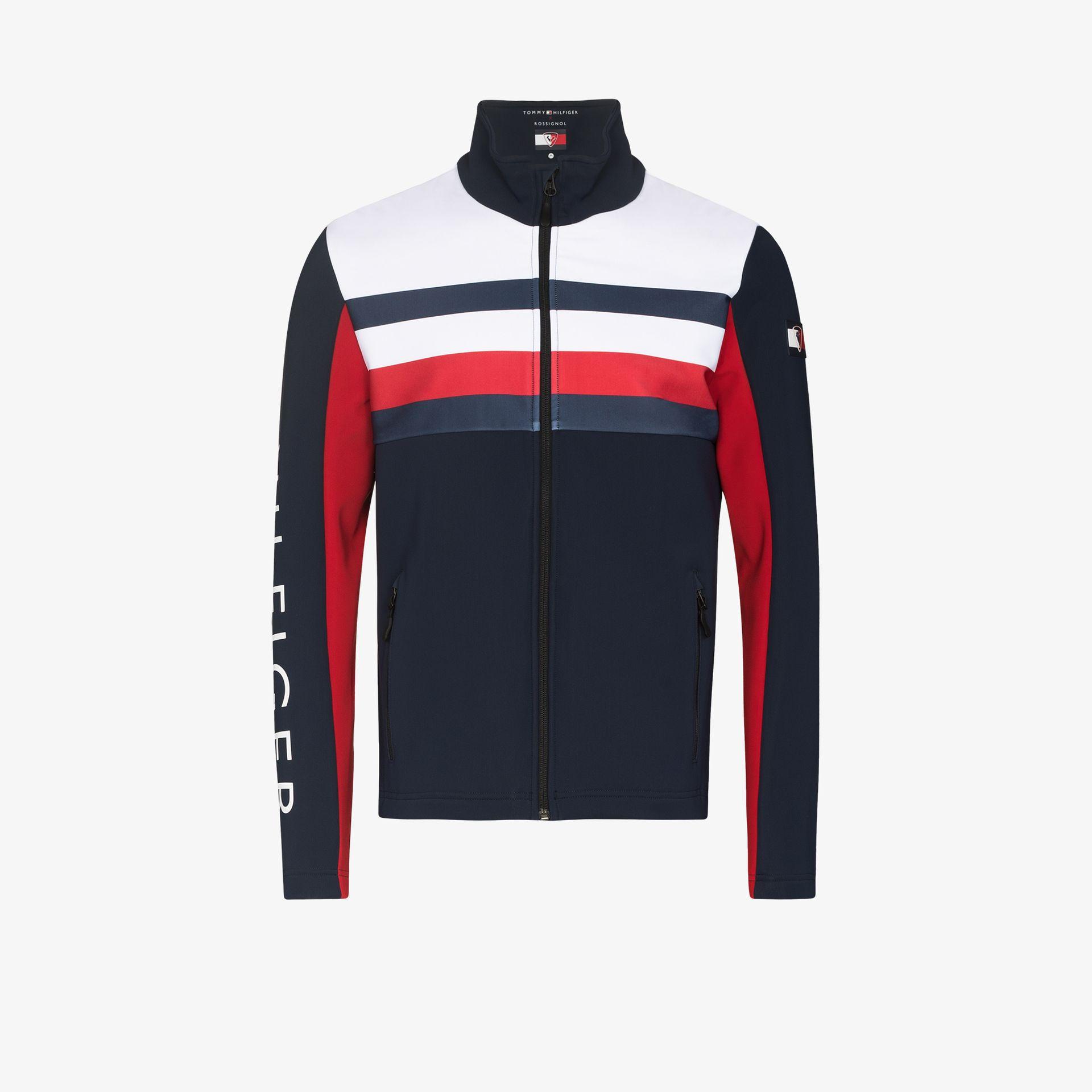 TOMMY HILFIGER Athletic Hooded Jacket - SKY CAPTAIN - TOMMY