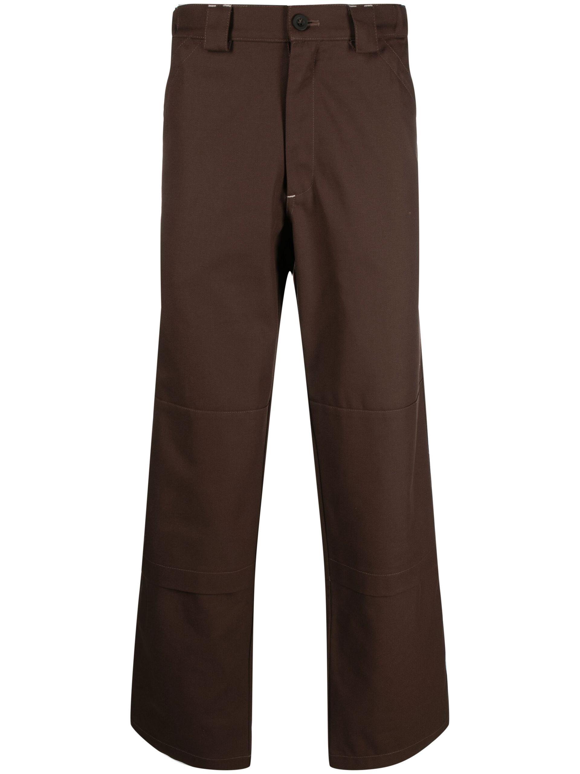 GR10K Replicated Klopman Straight-leg Trousers in Brown for Men | Lyst