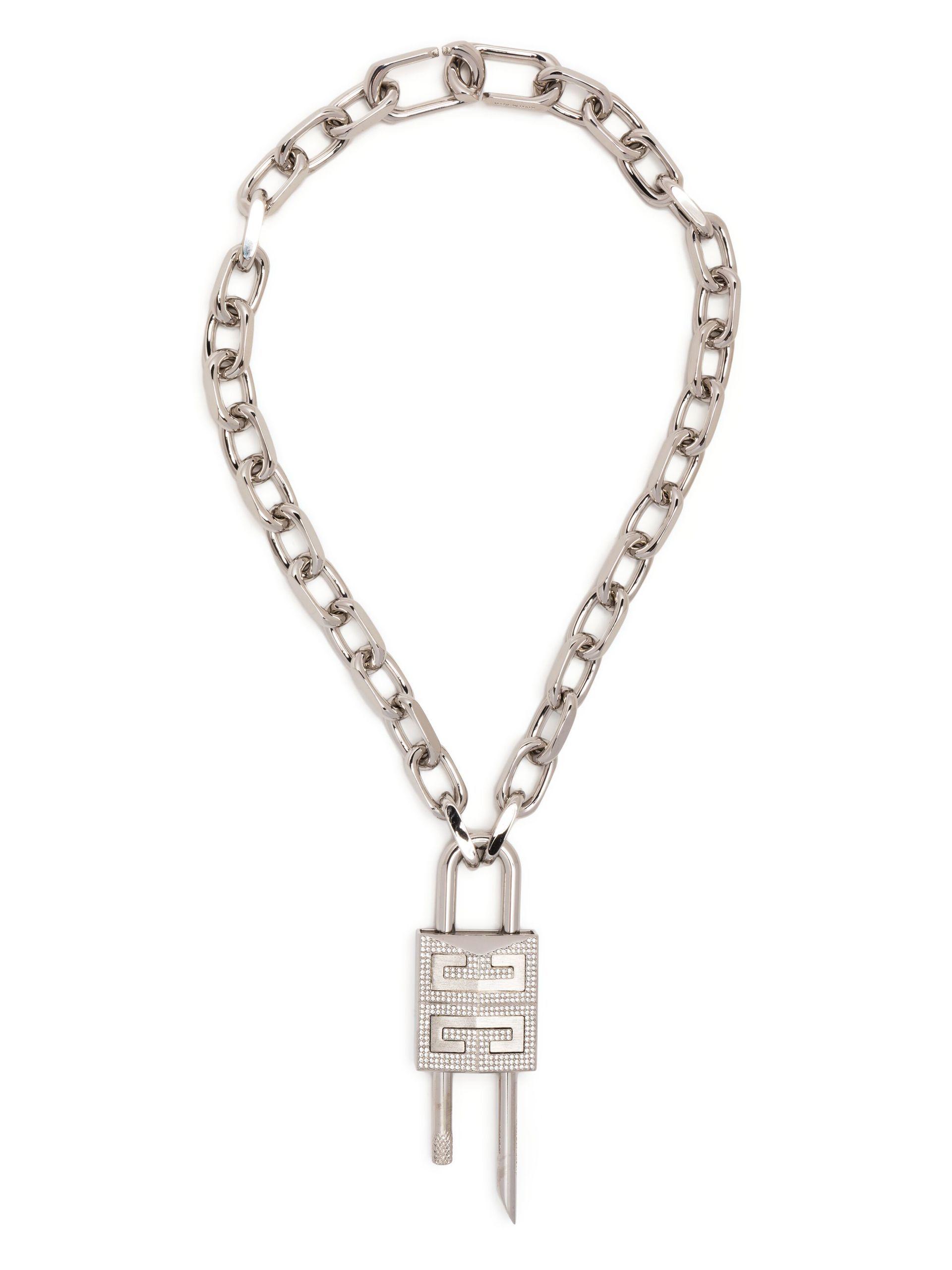 Givenchy 4G Lock Necklace in Golden Yellow | FWRD