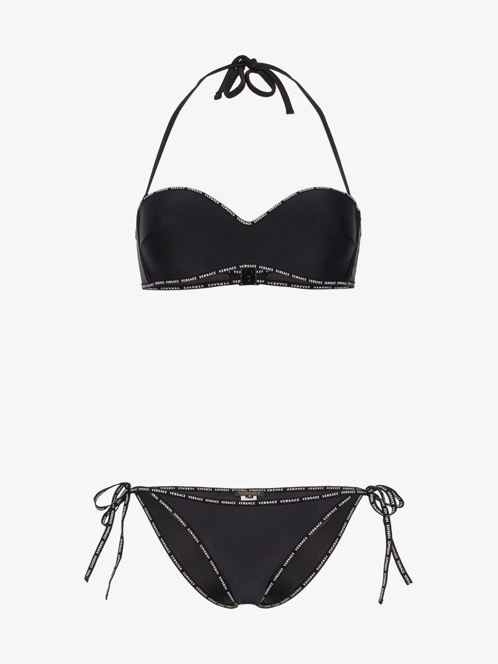 versace black bikini