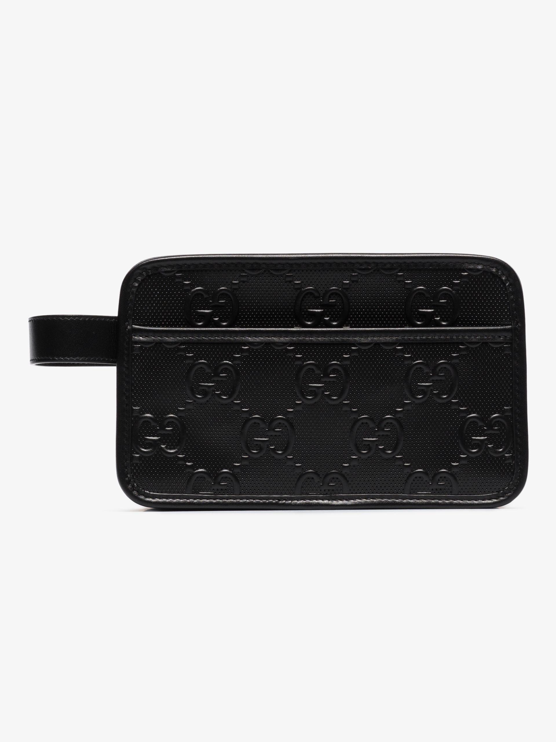 Gucci GG Embossed Cosmetic Case in Black for Men Lyst