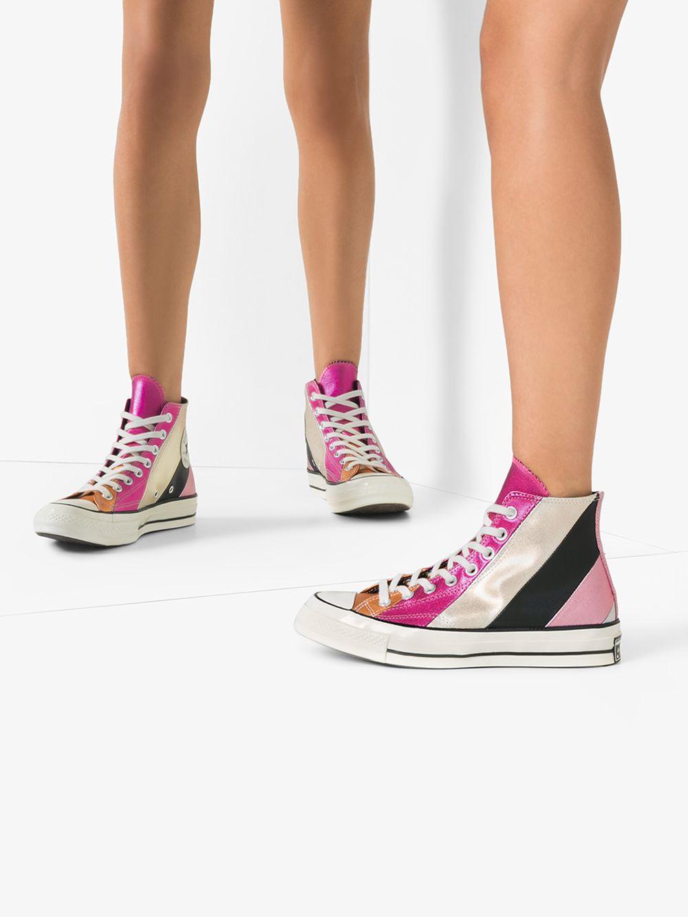 Converse Leather Chuck 70 Striped High Top Sneakers | Lyst