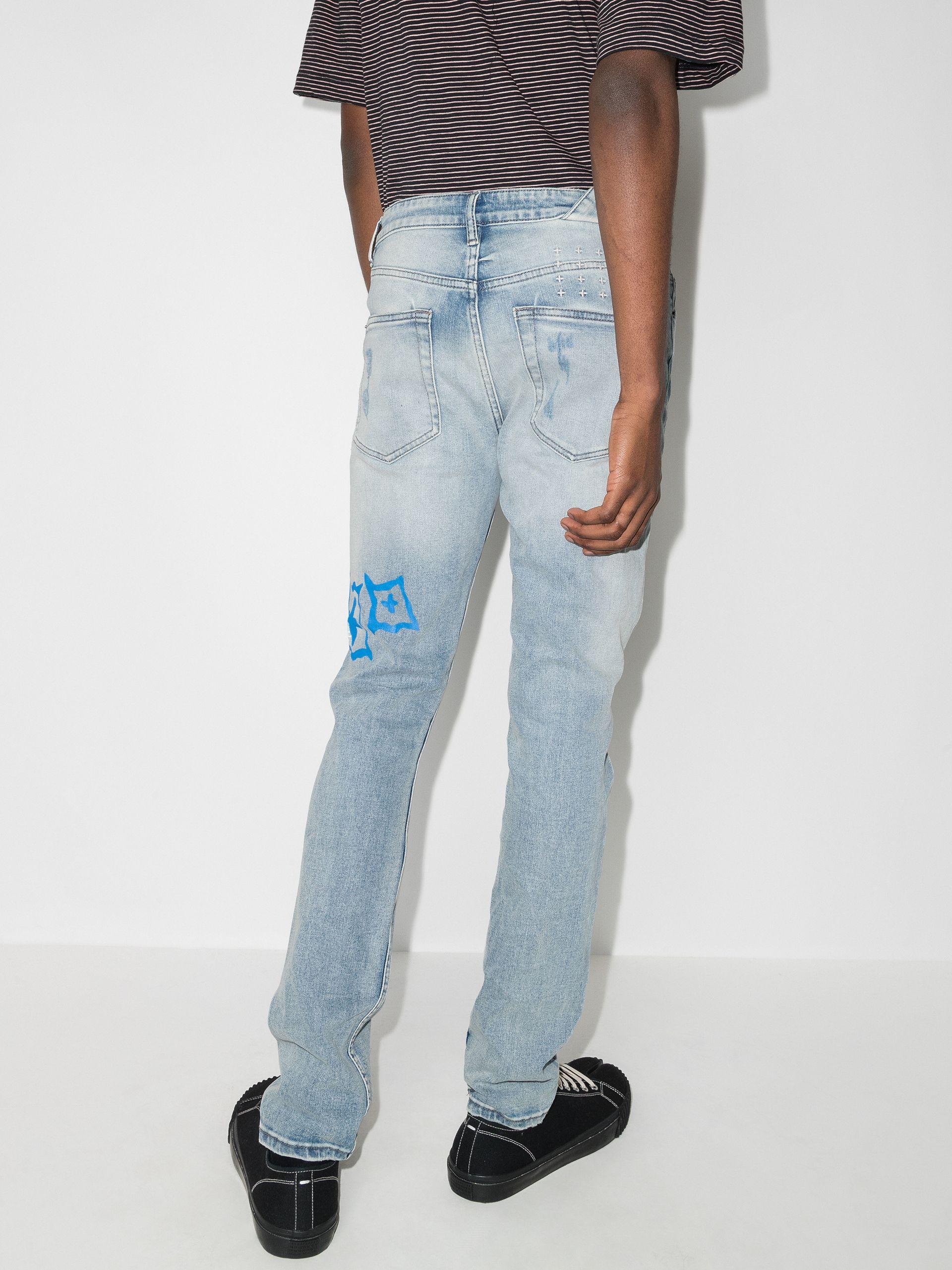Ksubi Denim X Hidji Chitch Outside World Graphic Jeans in Blue for 