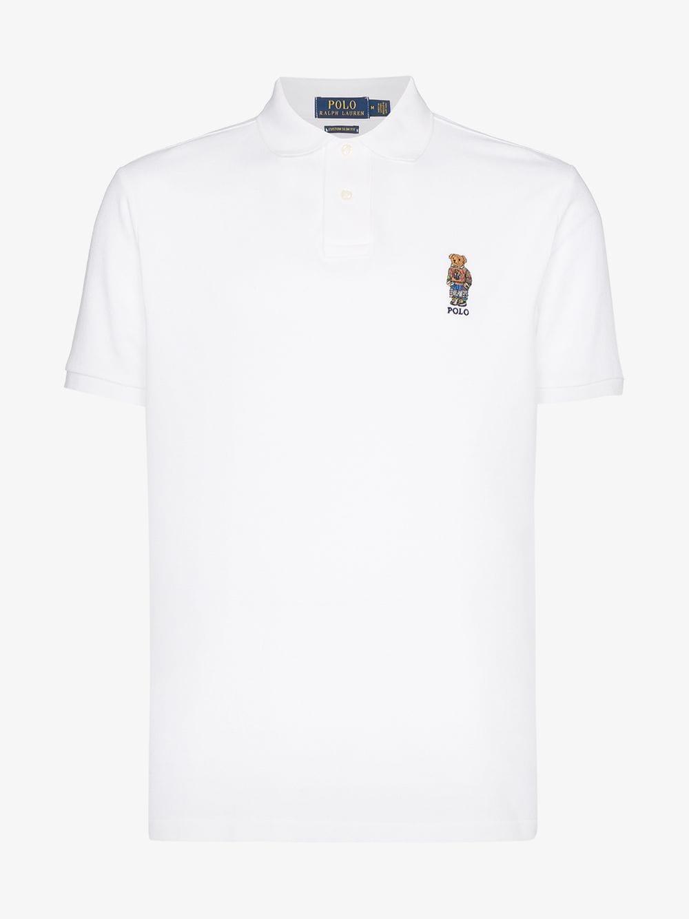 Polo shirts with bear logo Clearance