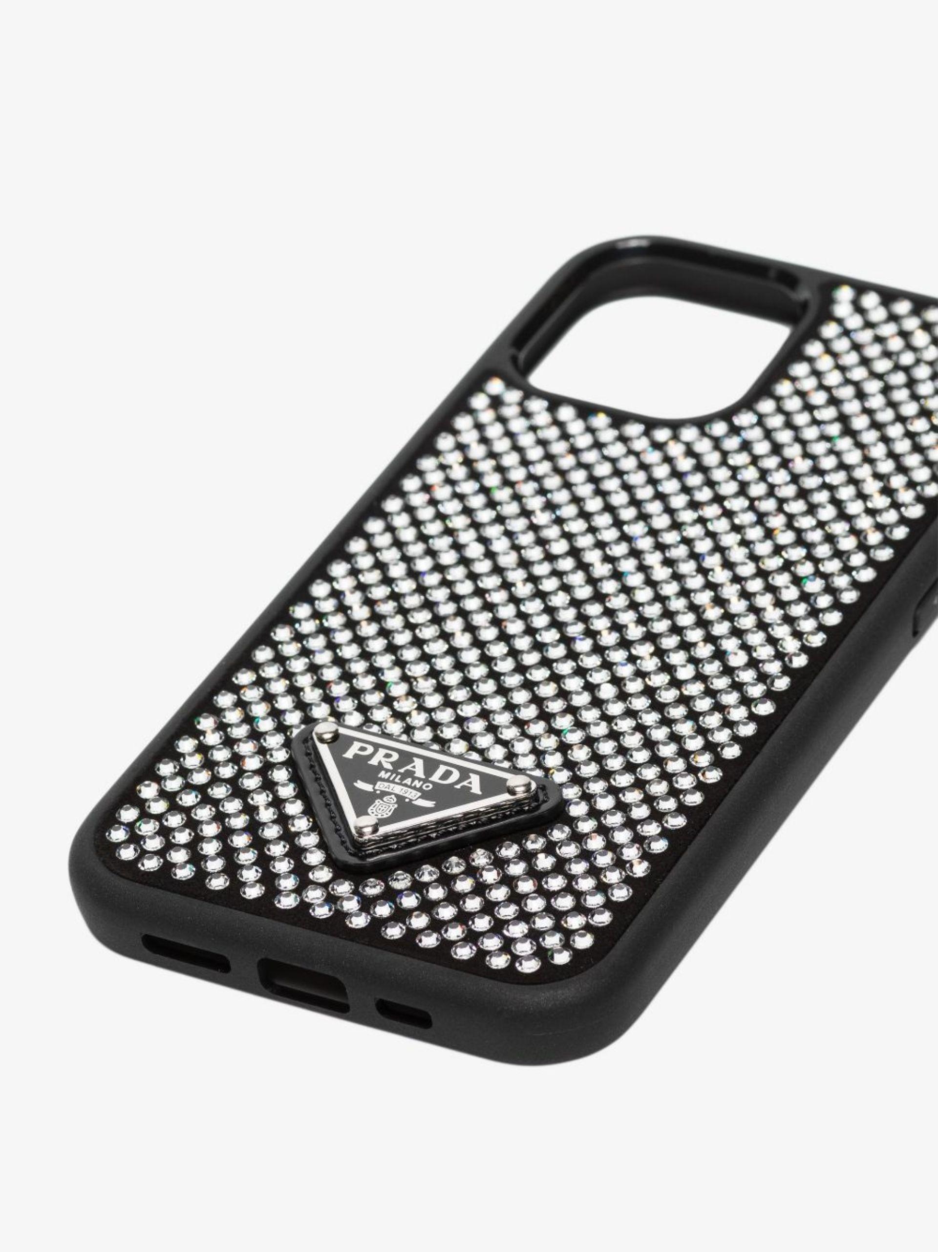 Prada Crystal Iphone 12 Pro Case in Black | Lyst Australia