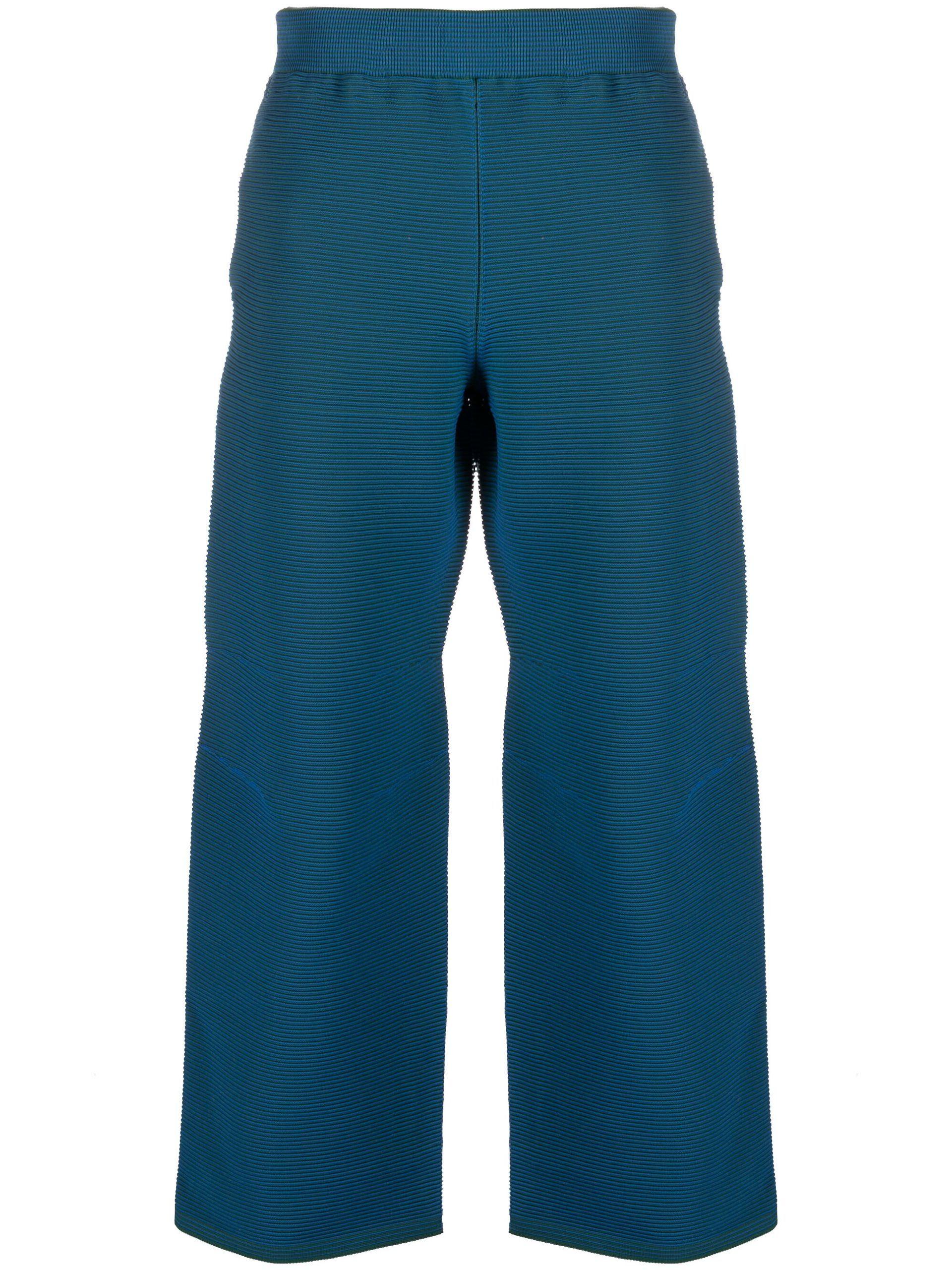 Goldwin Optical Knit Trousers in Blue for Men Lyst