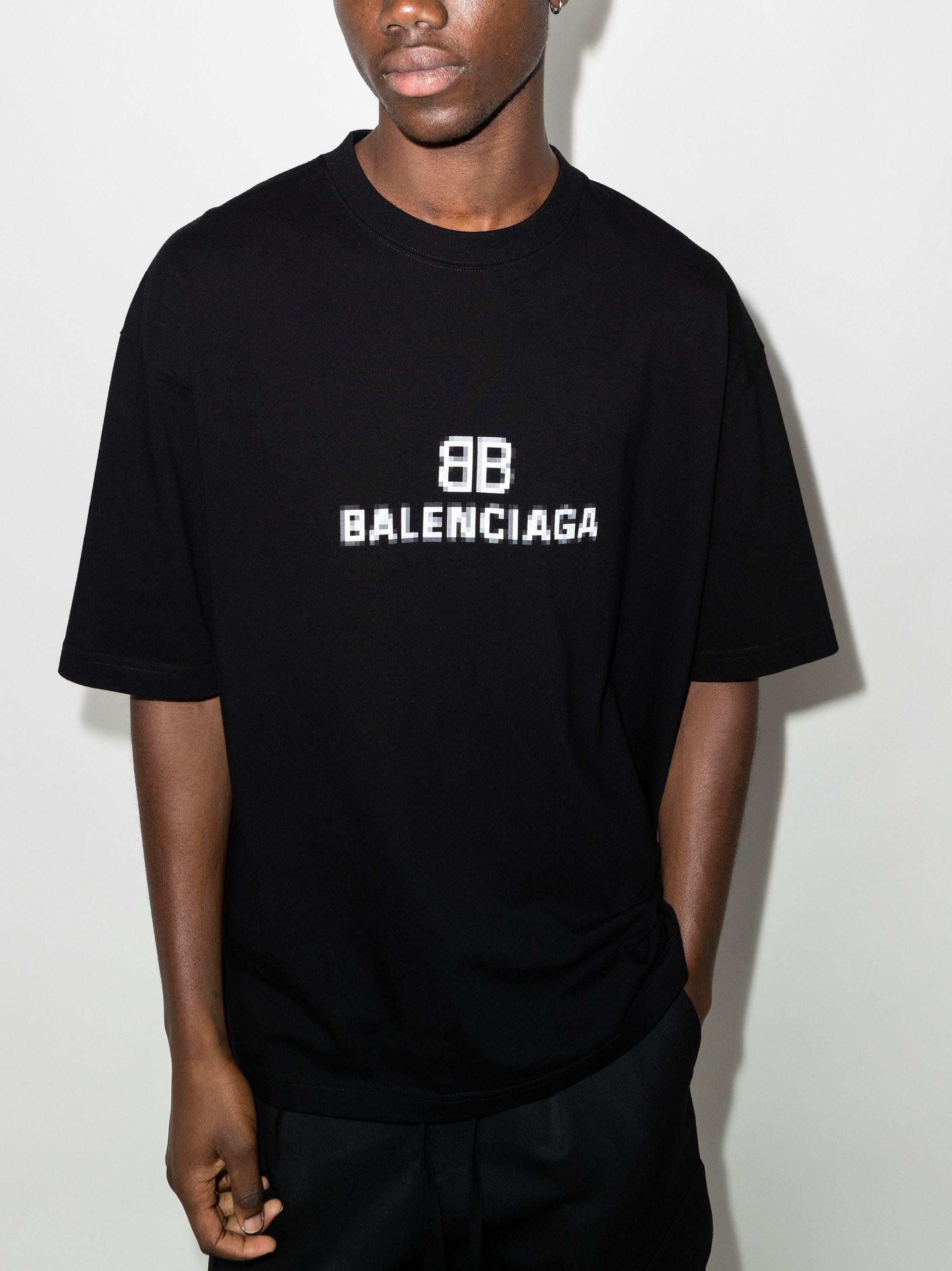 balenciaga pixel tee