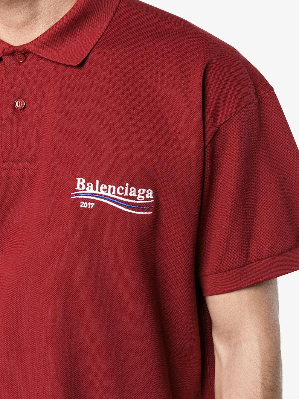 balenciaga polo shirt mens