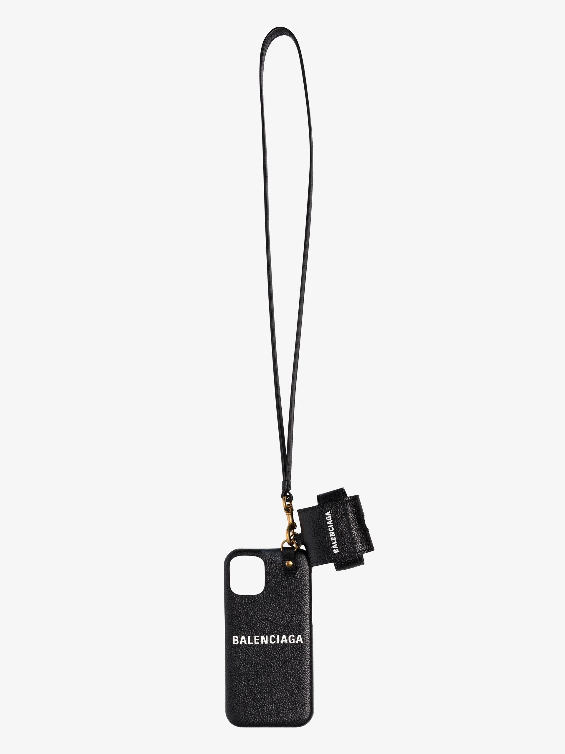 Balenciaga Black Iphone 12 Airpods Case | Lyst