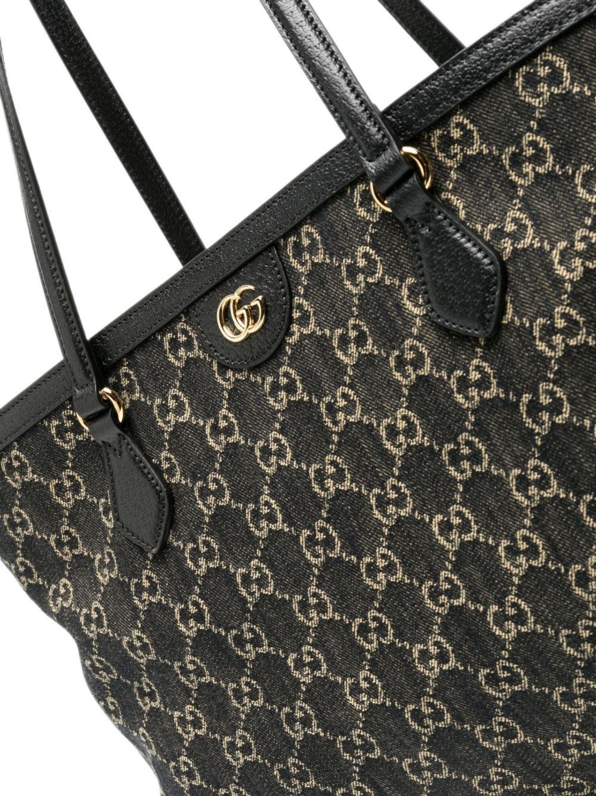 Gucci Medium Ophidia Tote Bag in Black | Lyst