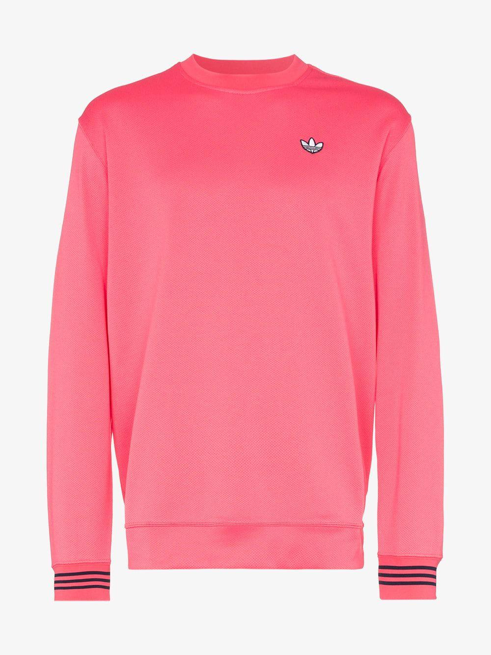mens pink adidas jumper