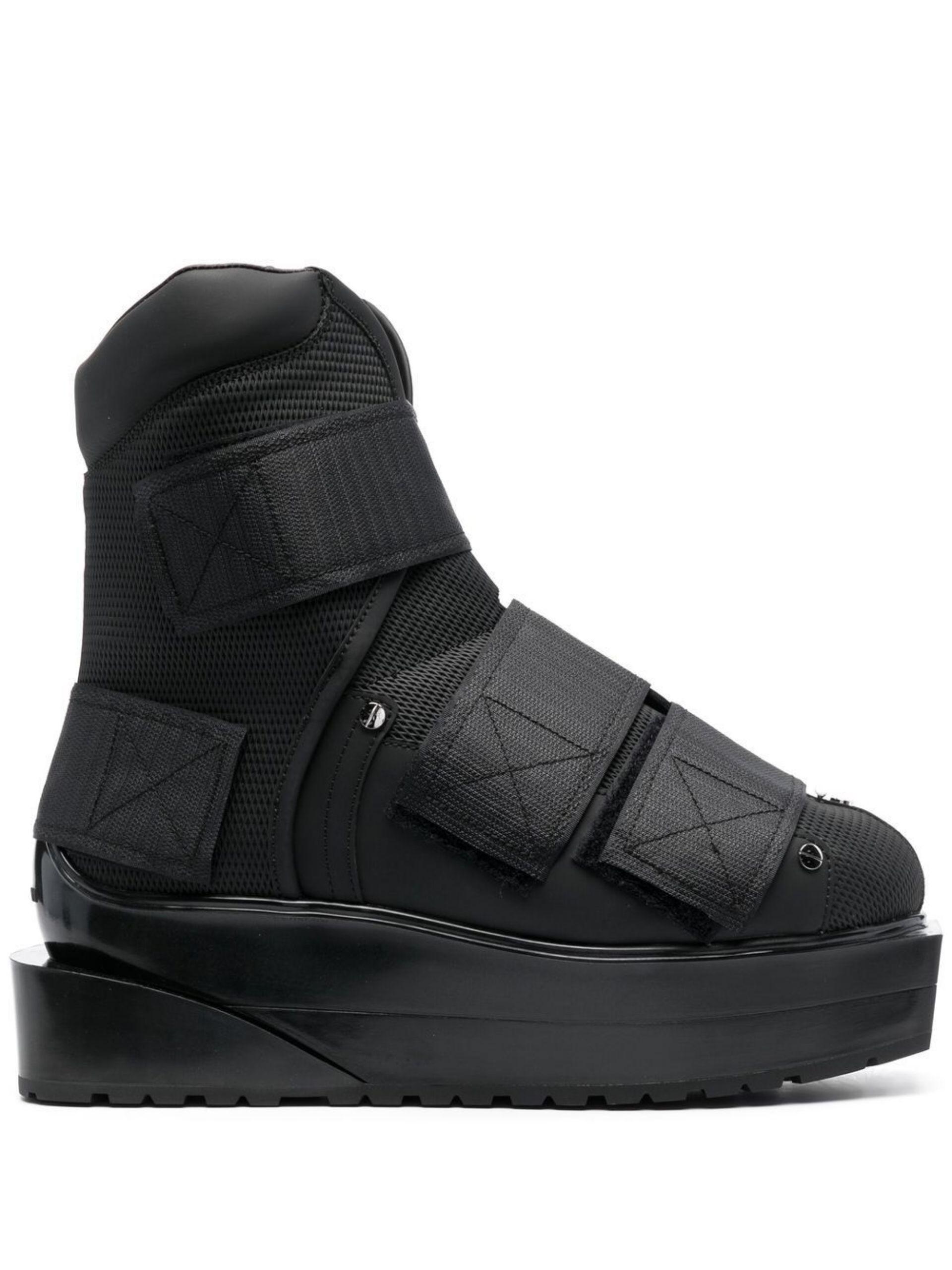 Balmain Volt Mesh Touch-strap Boots in Black for Men | Lyst