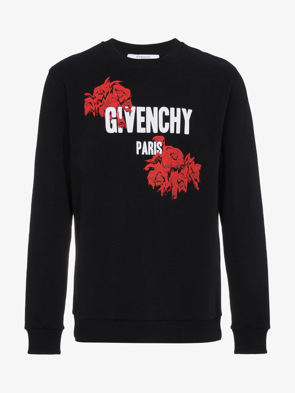 givenchy rose sweatshirt