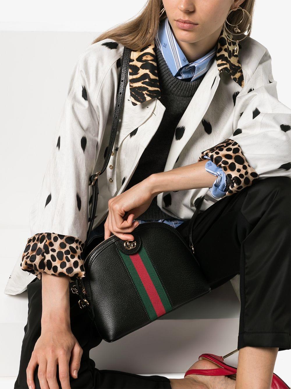 ophidia small shoulder bag black