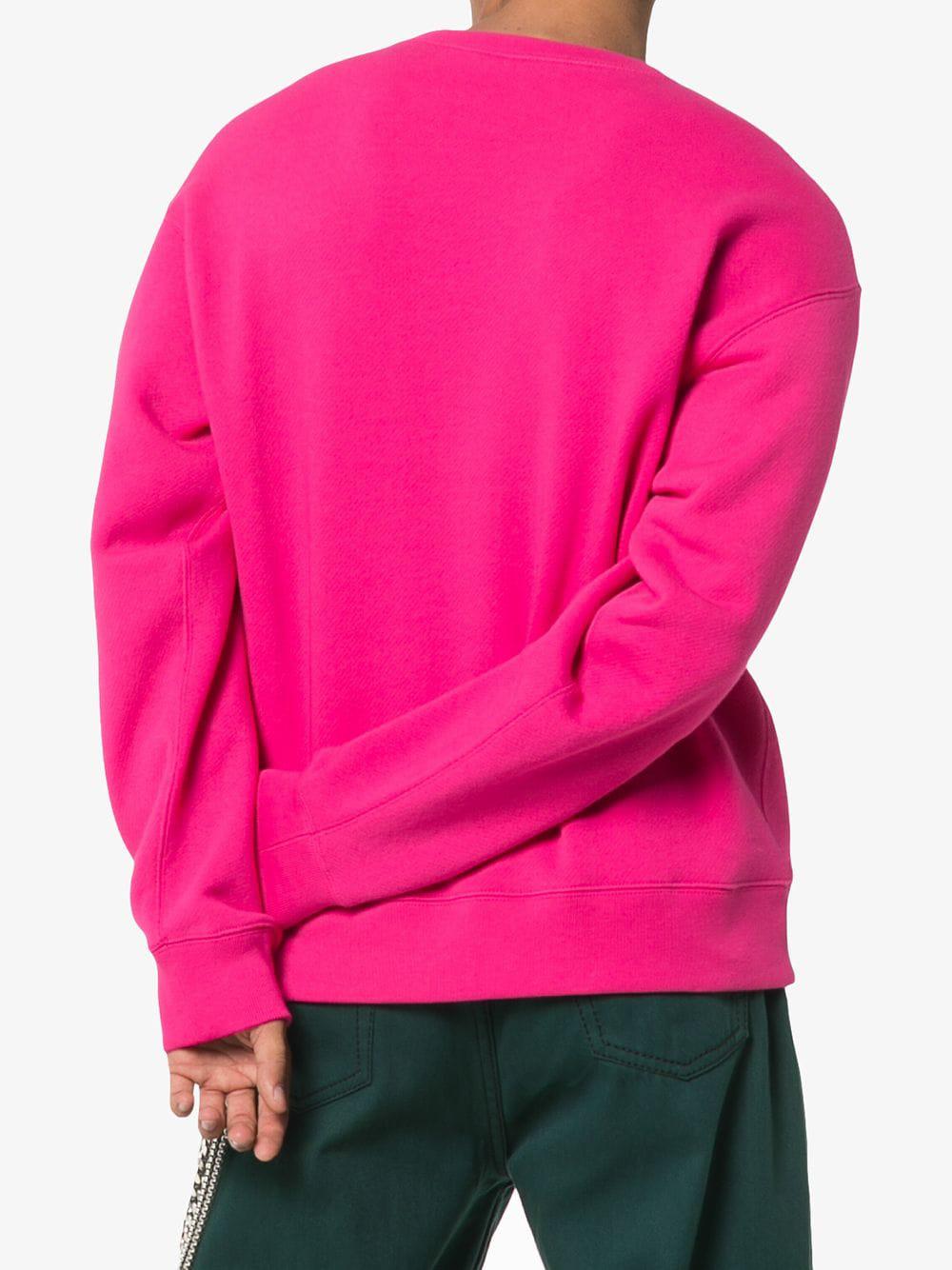 Gucci Sweatshirt With '80s Patch in Pink for Men - Lyst