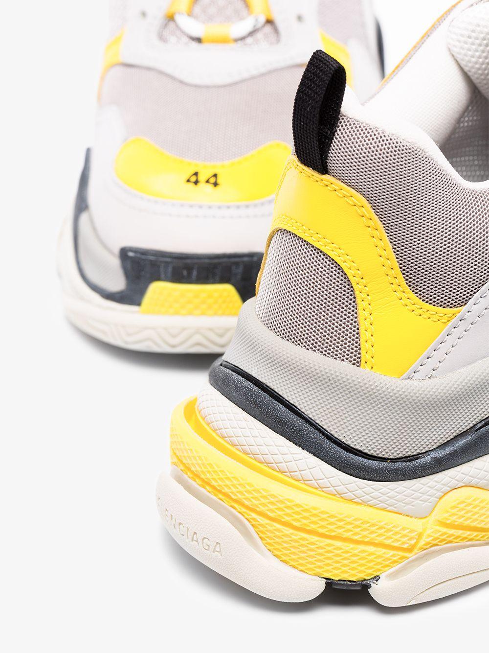 mens yellow balenciaga sneakers