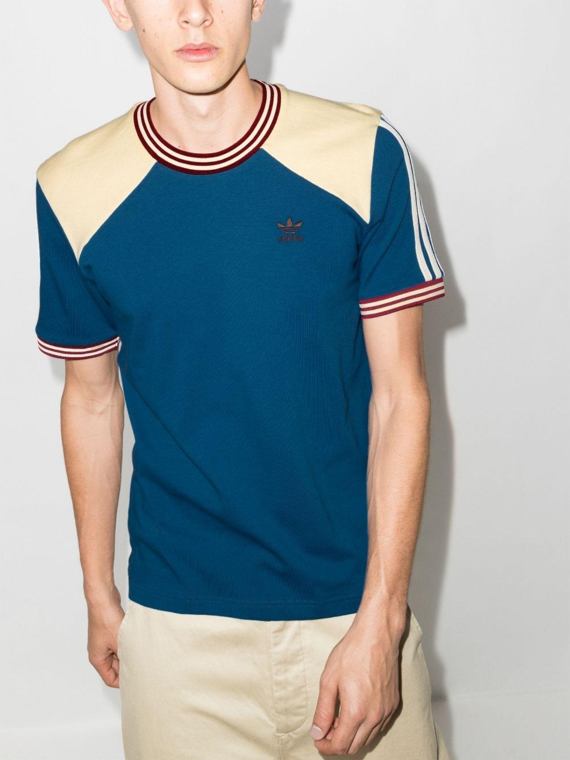 adidas X Wales Bonner College T-shirt in Blue for Men | Lyst