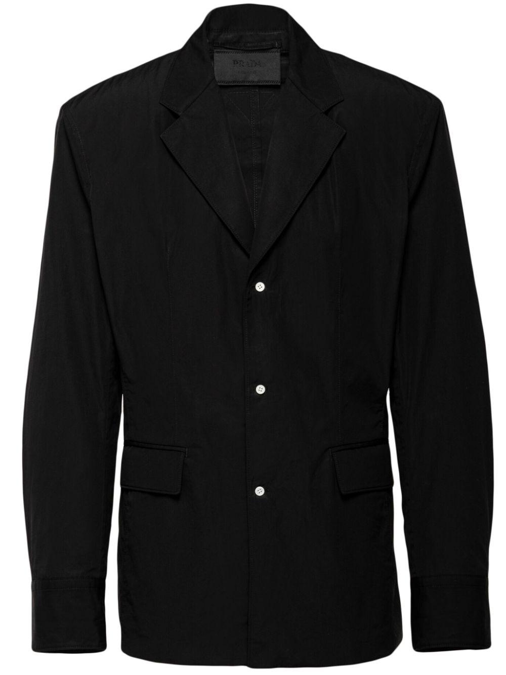 Single Breasted Cotton Blazer